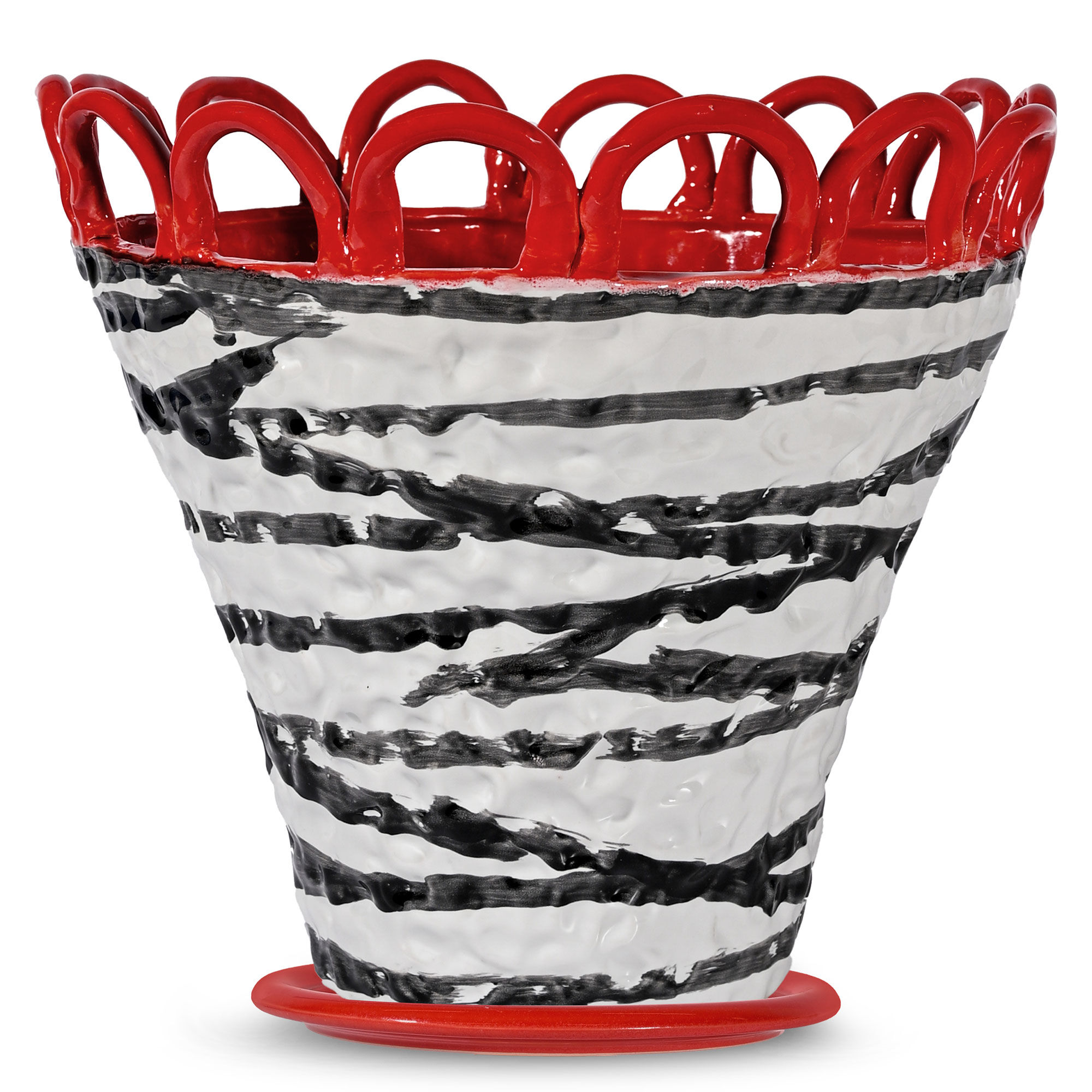 Patty L Krukke 30x26 Cm, Rød Zebrastribet Black Friday Byon Tilbud