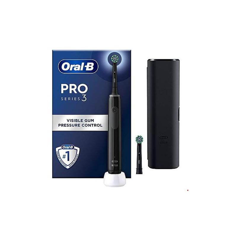 Oral B Pro Series 3 Sort Inkl. Rejseetui El Tandbørste Black Friday Oral-b Tilbud