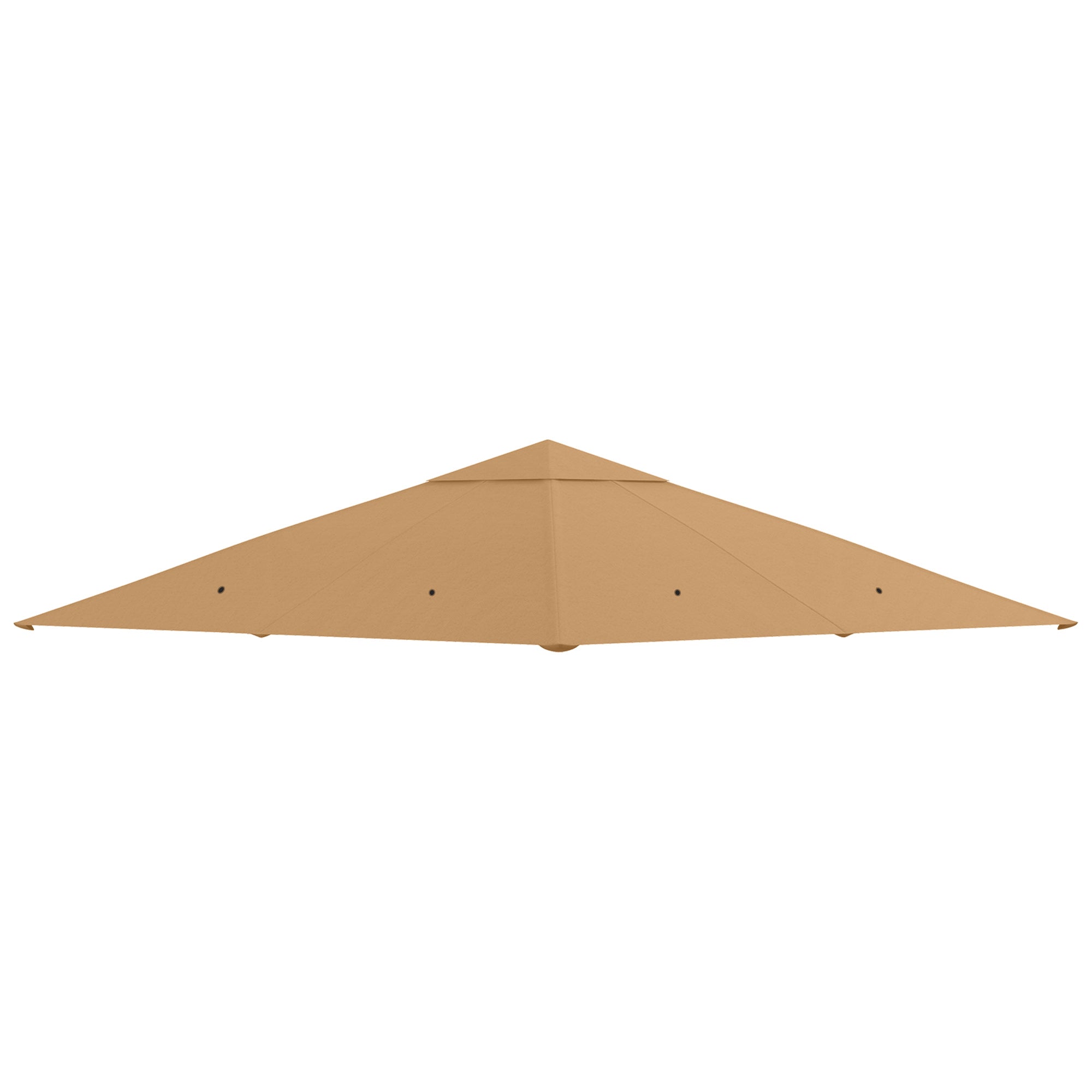 Udskiftningstag Til Havepavillon, Polyester, 2,98 X 2,95 M, Beige Black Friday Aosom Tilbud