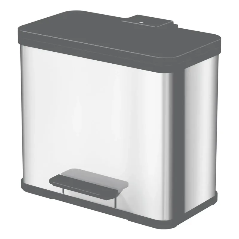 Pedalspand Øko Trio Plus – 3x9L Rustfrit Stål Tilbud!