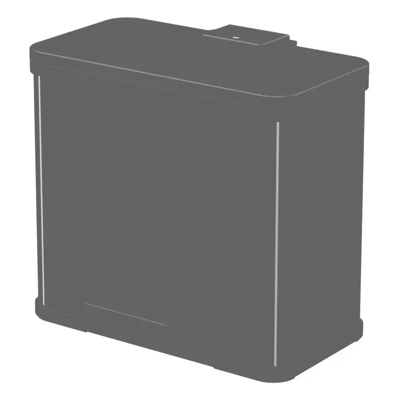 Pedalspand Øko Trio Plus – 3 x 9 Liter – Sort Tilbud!