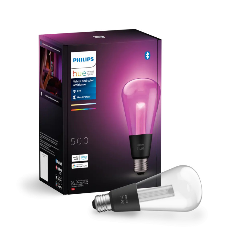 Lightguide Led Edison Pære St72 E27 Black Friday Philips Hue Tilbud