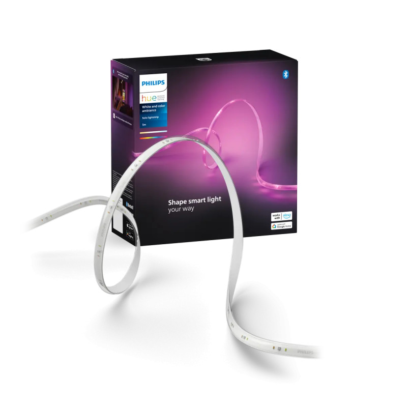 Solo White And Color Ambiance Led Lightstrip 5 M Black Friday Philips Hue Tilbud
