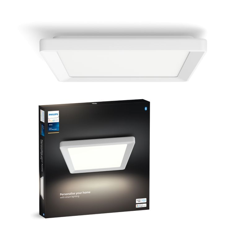 Tento Hue W Slim Loftlampe Sq S Hvid   Loftlampe   White Black Friday Philips Hue Tilbud