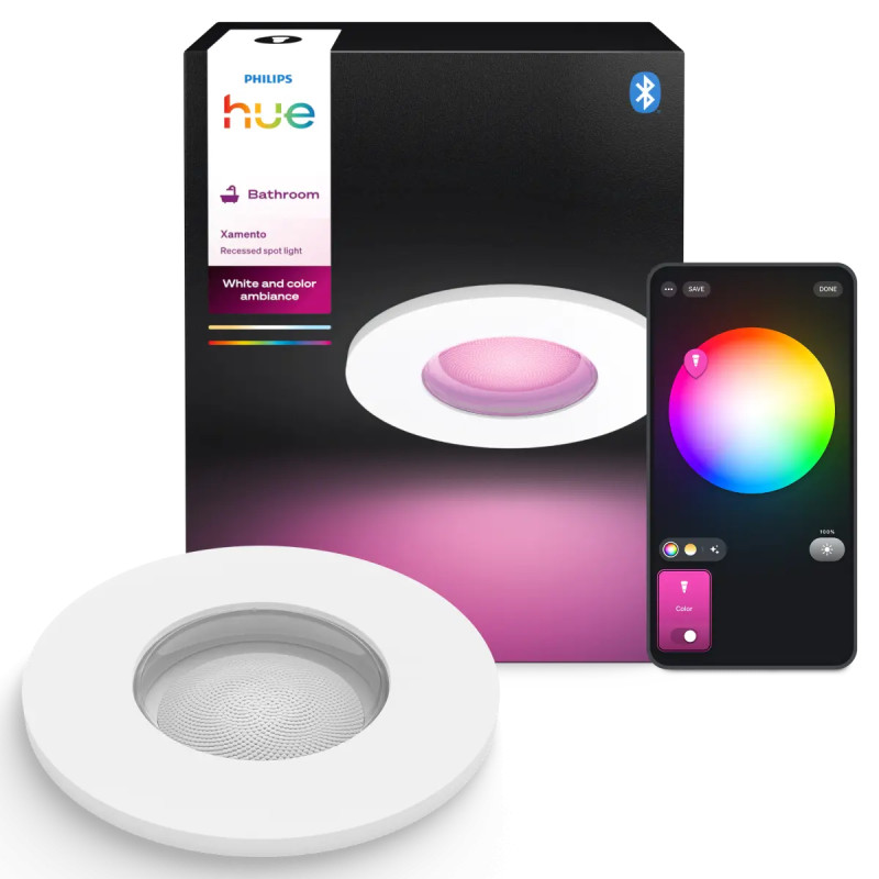 Xamento White And Color Ambiance Indbygningsspot Hvid 4,2w Black Friday Philips Hue Tilbud