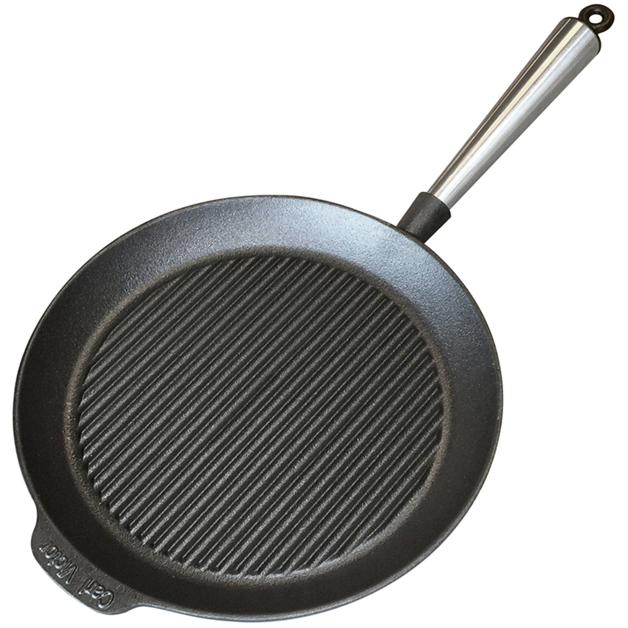 Støbejernsgrillpande 28 Cm, Jern Black Friday Carl Victor Tilbud