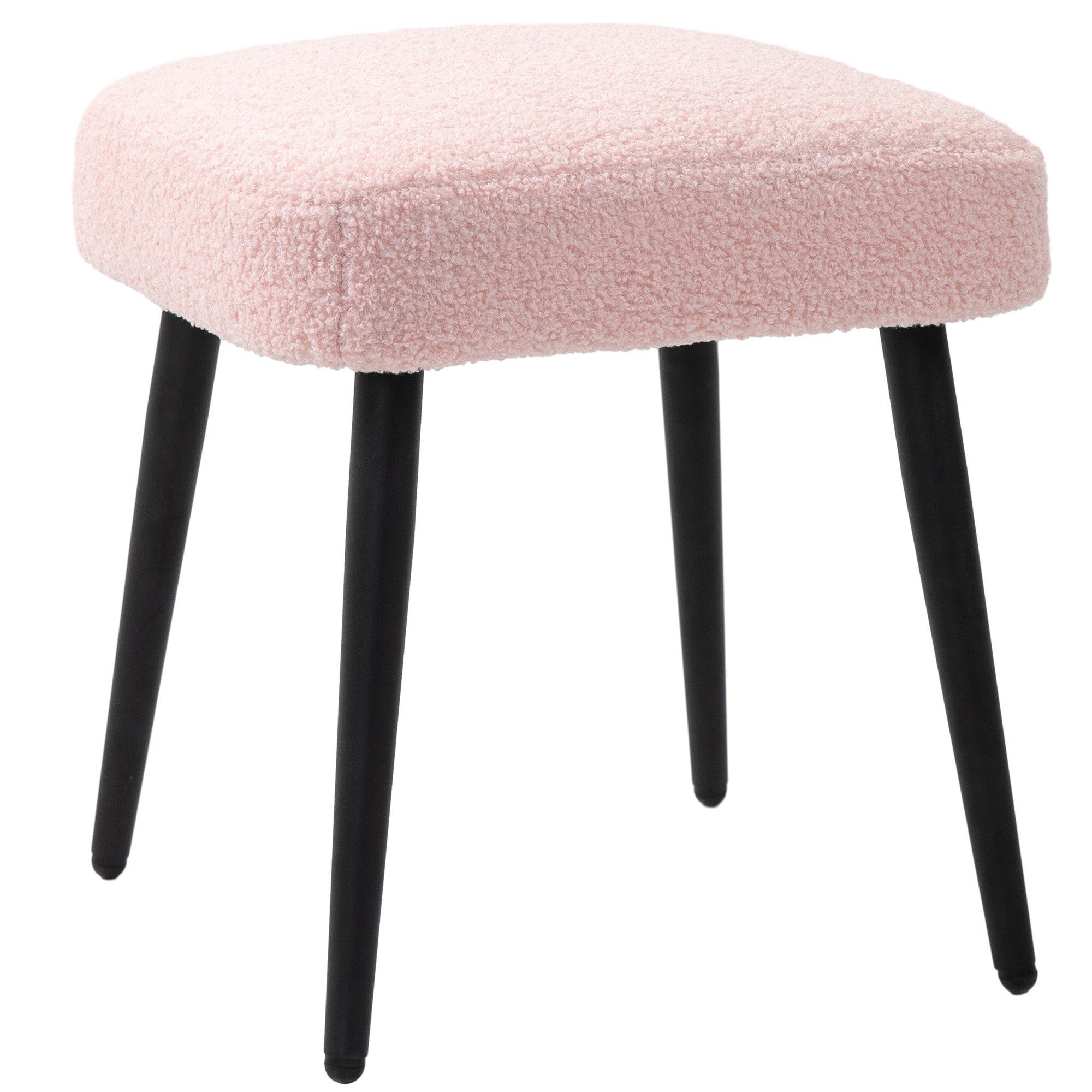 Elegant lyserød skammel med polstret sæde – Black Friday!