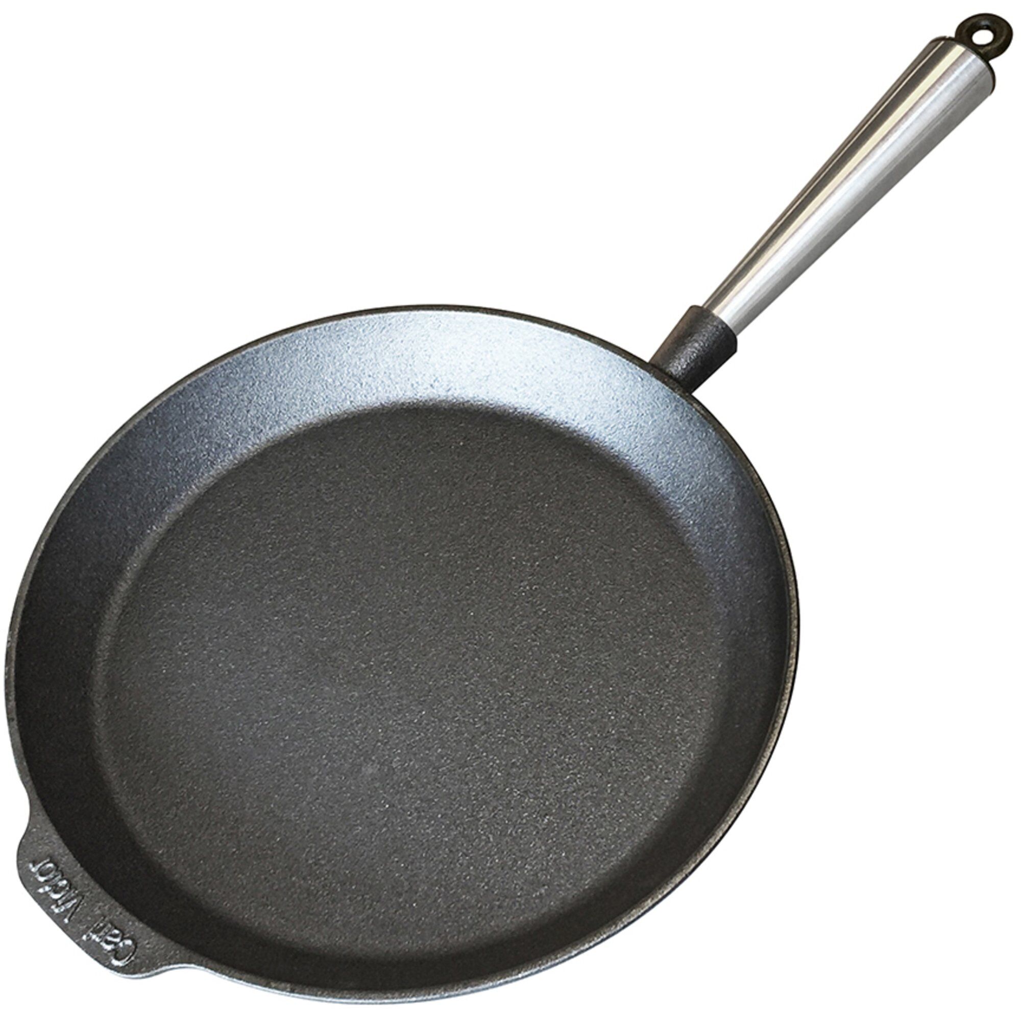 Støbejernspande 28 Cm, Stålhåndtag Black Friday Carl Victor Tilbud