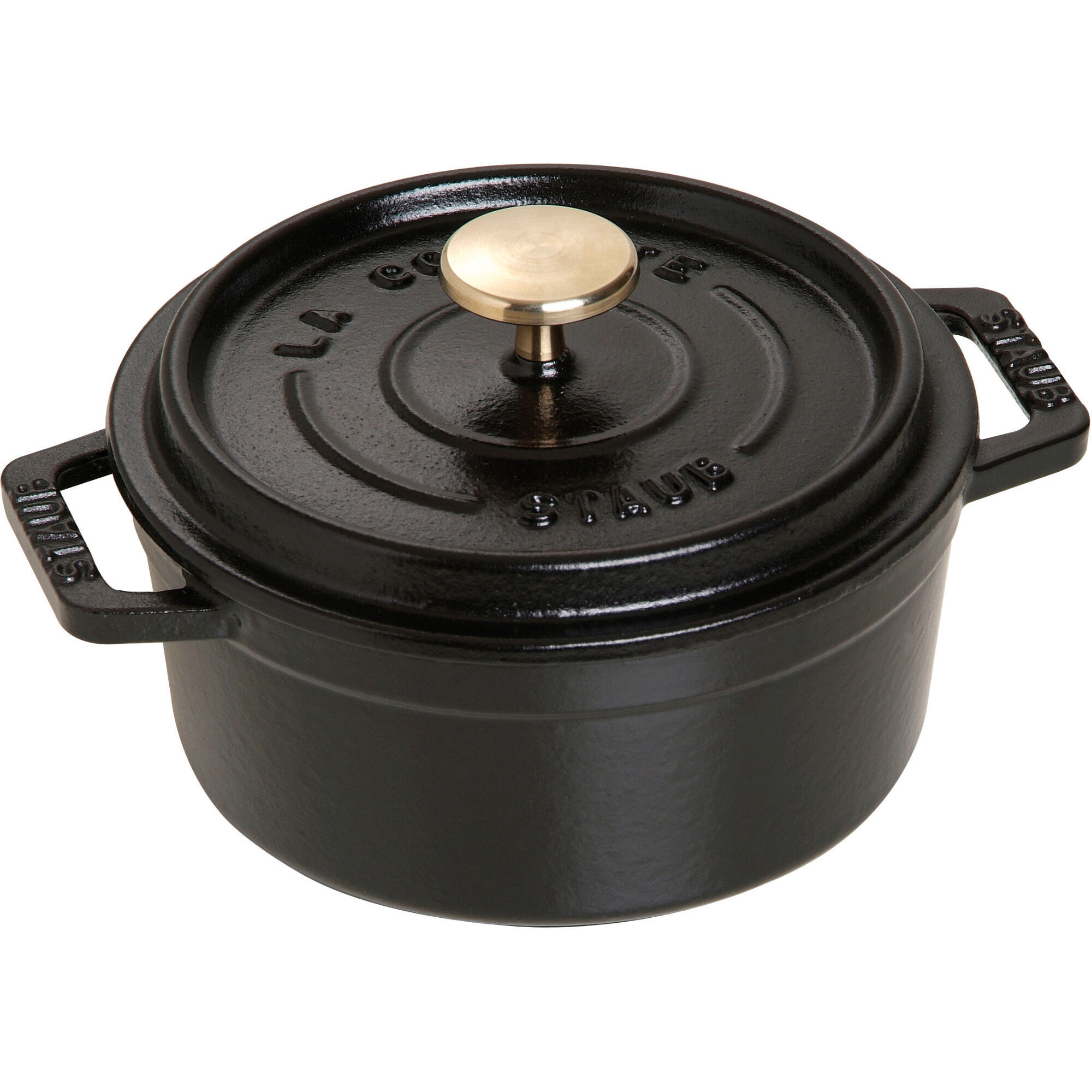 La Cocotte Rund Cocotte 12cm. 0,4 Liter, Sort Black Friday Staub Tilbud
