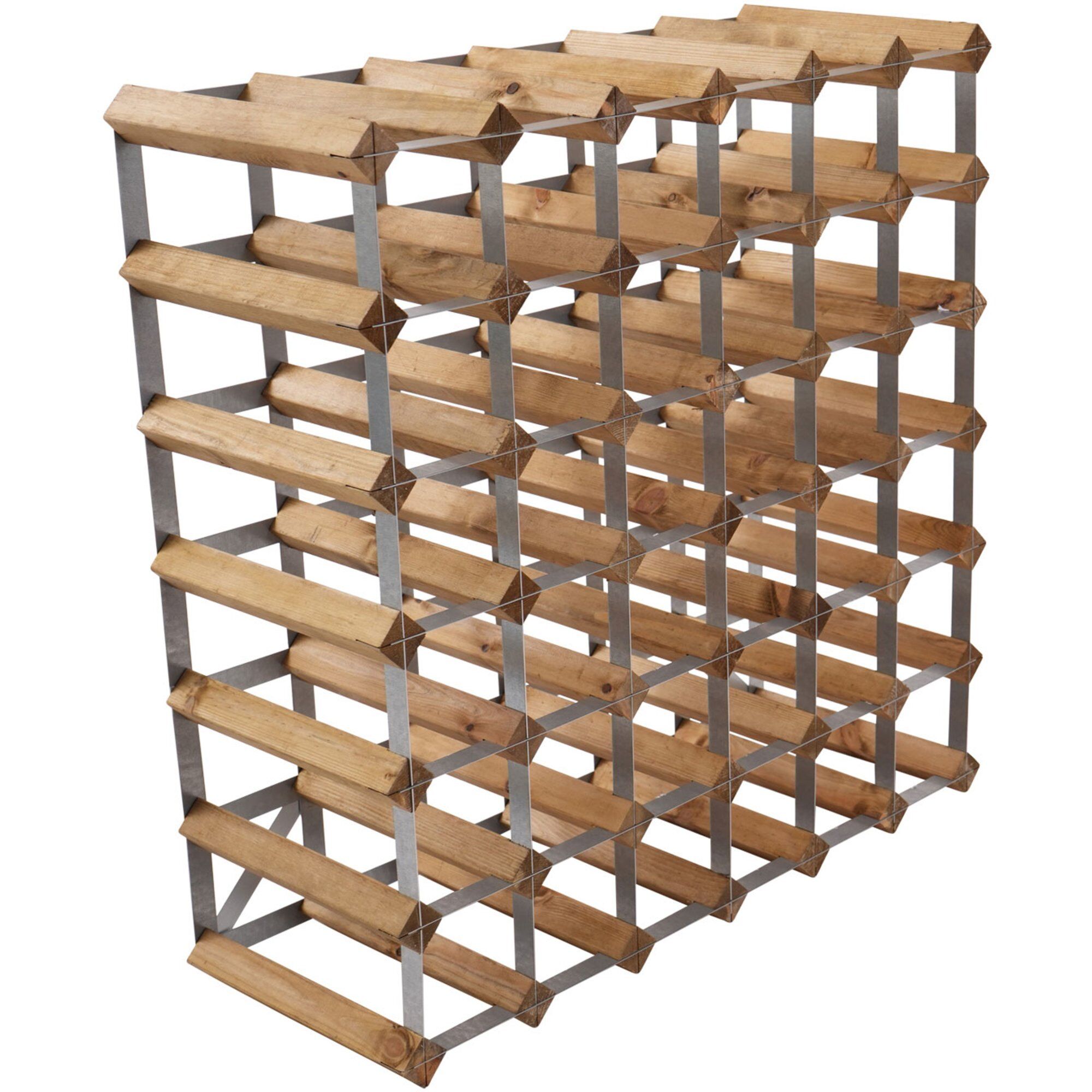 Vinreol Saml Selv Lys Eg 42 Flasker Black Friday Traditional Wine Rack Tilbud