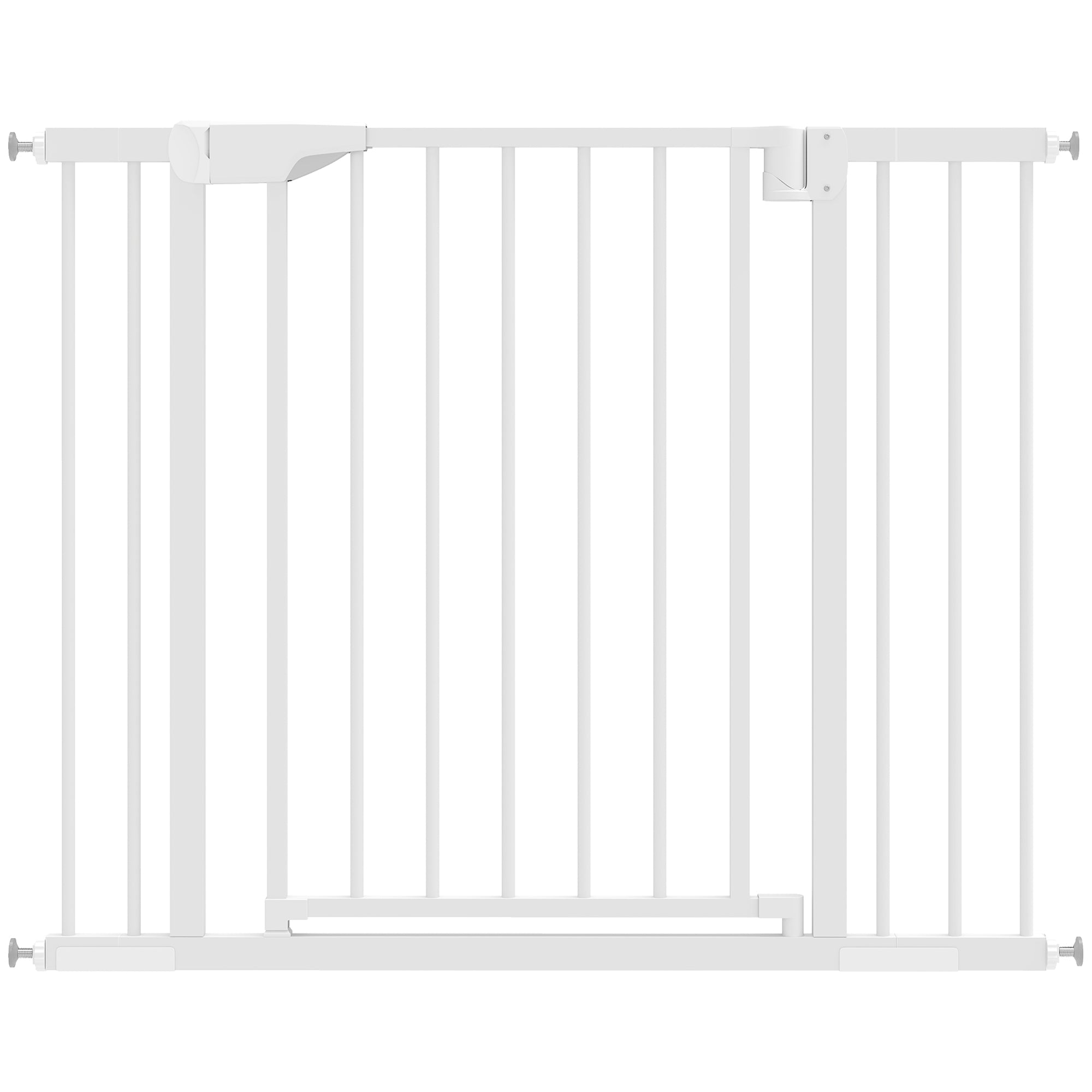 Trappeport, Barriereport Uden Boring, Med Automatisk Lukning Til Børn, Køkken, Trappe, 76 103 X 76 Cm, Hvid Black Friday Aosom Tilbud