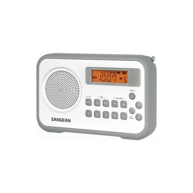 Prd18, Hvid Fm Am Stereo Digital Radio Black Friday Sangean Tilbud