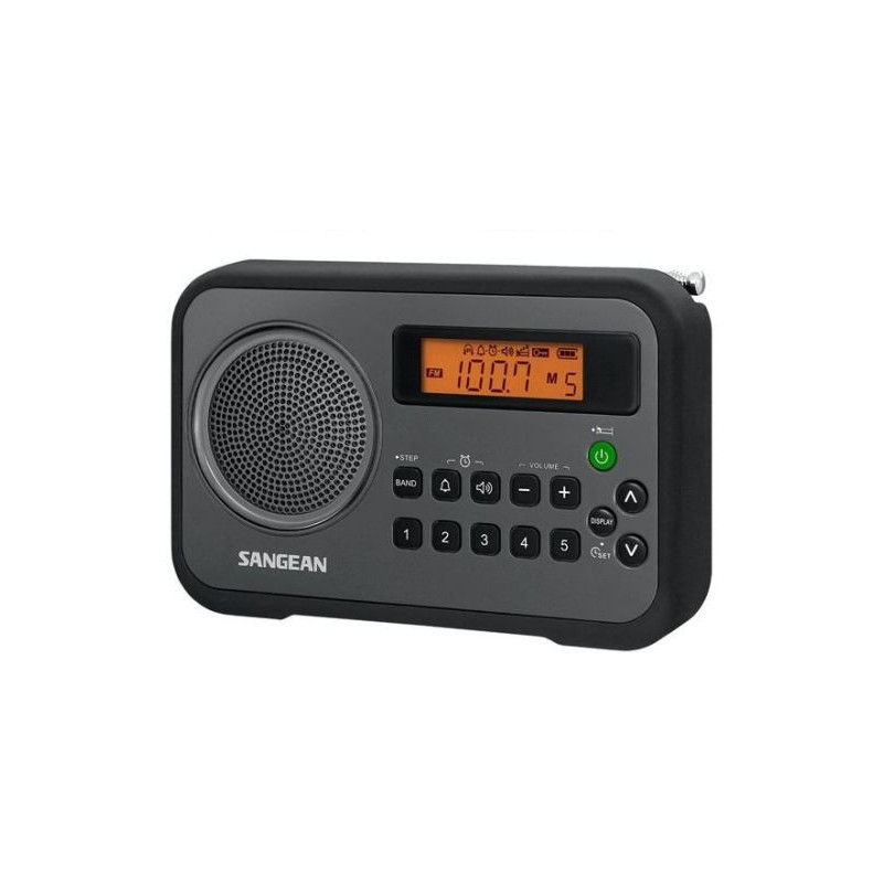 Prd18, Sort Fm Am Stereo Digital Radio Black Friday Sangean Tilbud
