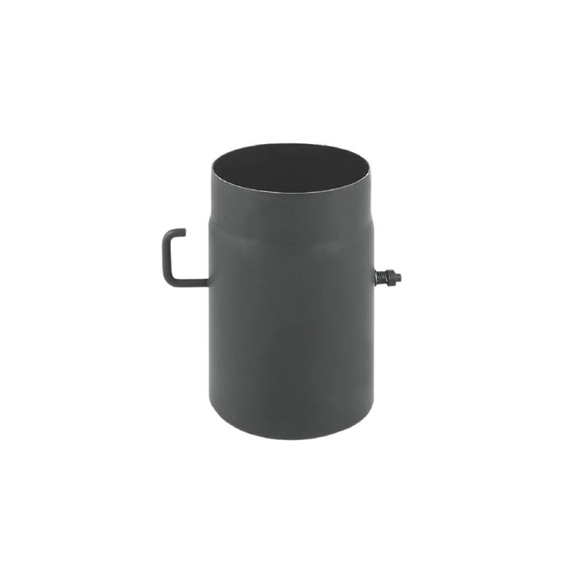 Røgrør 250mm Med Spjæld   ø150 Black Friday Schiedel Tilbud