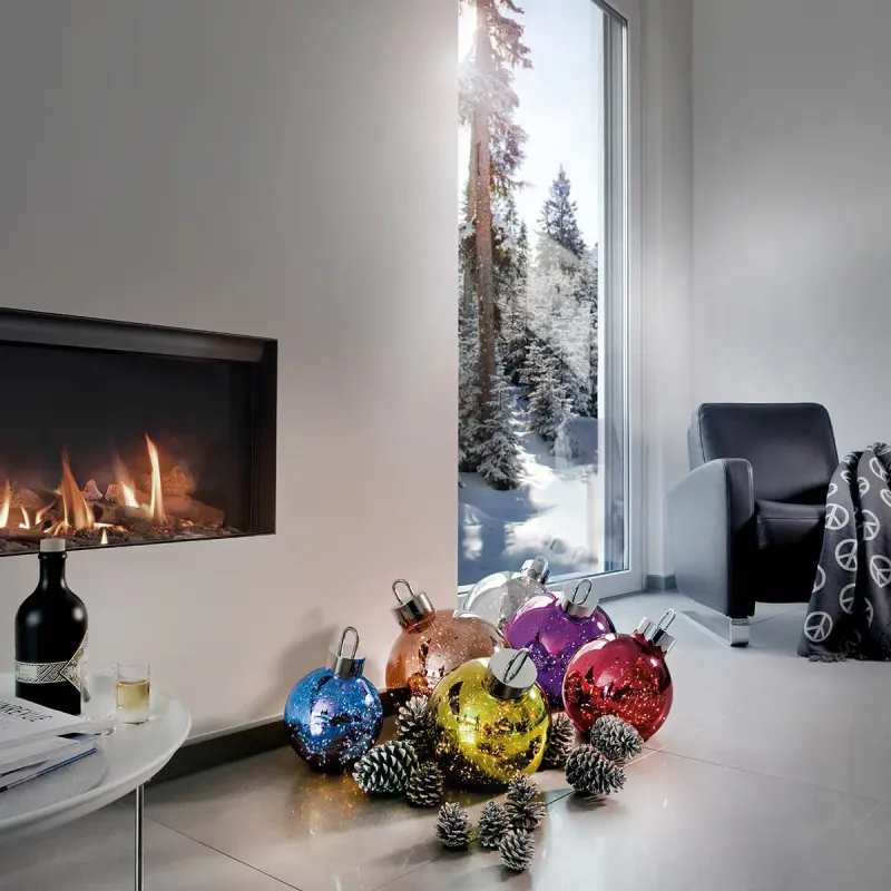 Dekorationskugle Ornament Lila 30 Lila   Højde 23 Cm Black Friday Sompex Tilbud