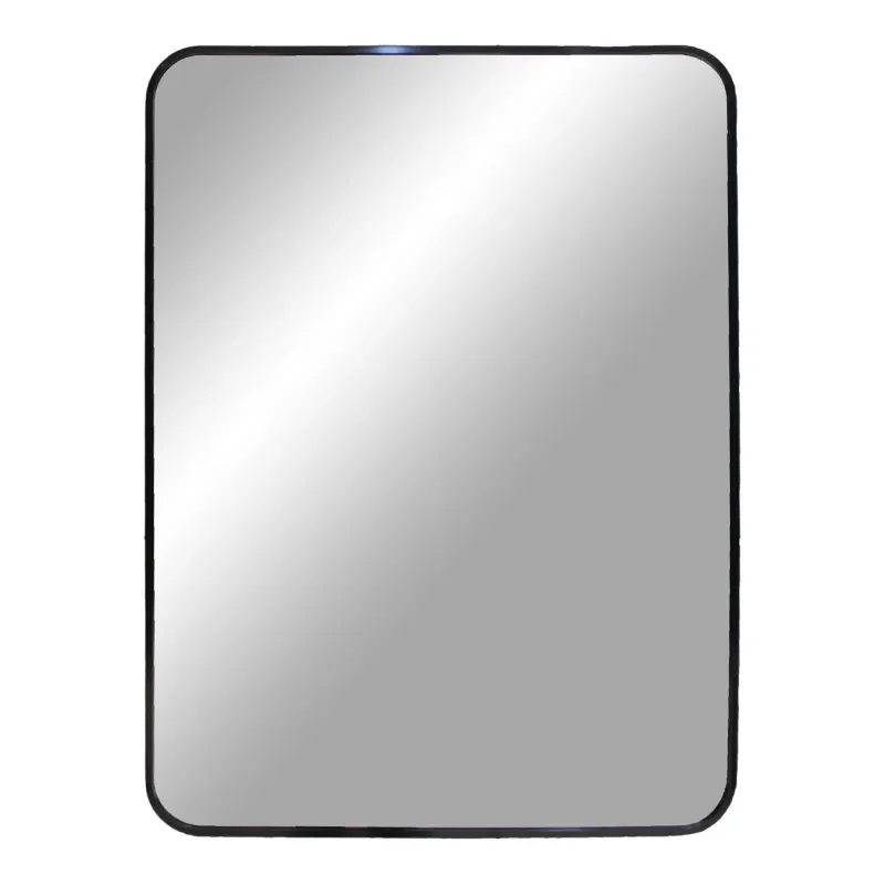 Spejl Med Ramme I Sort 50x70 Cm   4001540 Black Friday Homeshop Tilbud