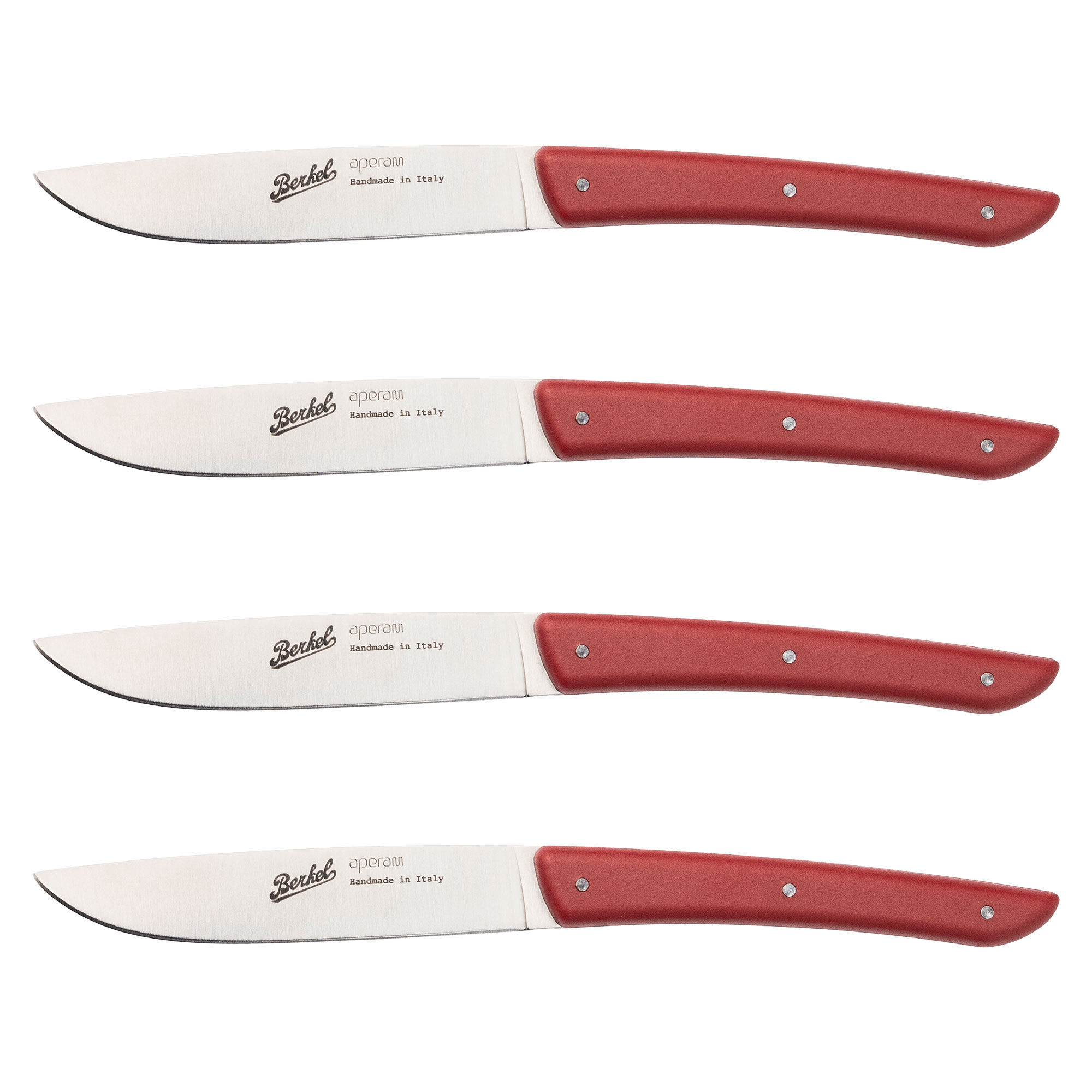 Steakkniv 4 Stk, Rød Black Friday Berkel Tilbud