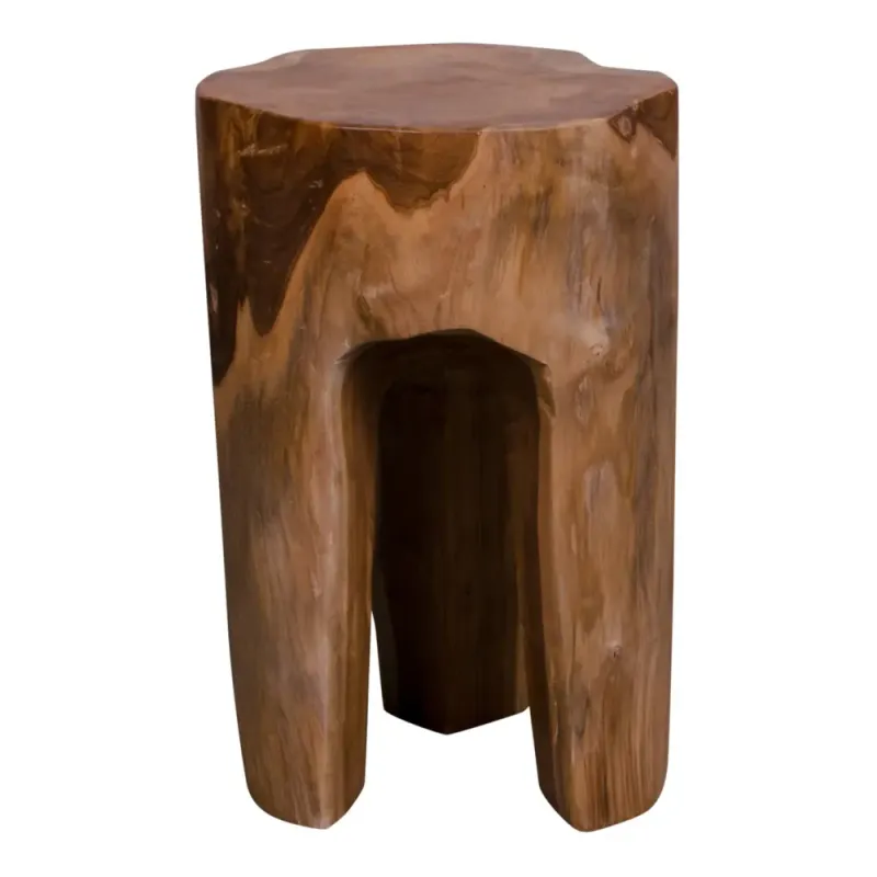 Taburet I Teaktræ Med 3 Ben   1501020 Black Friday Homeshop Tilbud