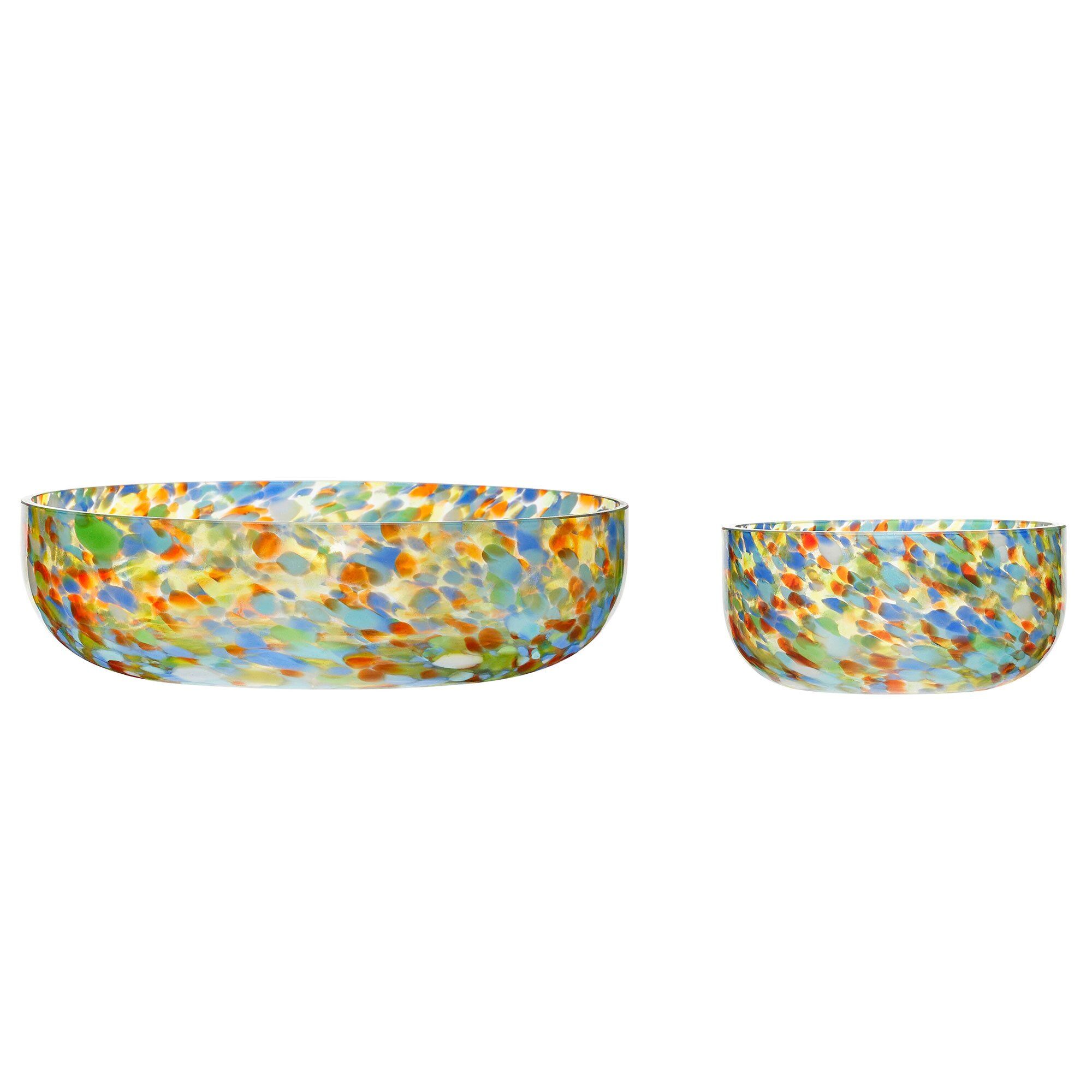 Confetti Skåle 2 Stk, Multicolor Black Friday Hübsch Tilbud