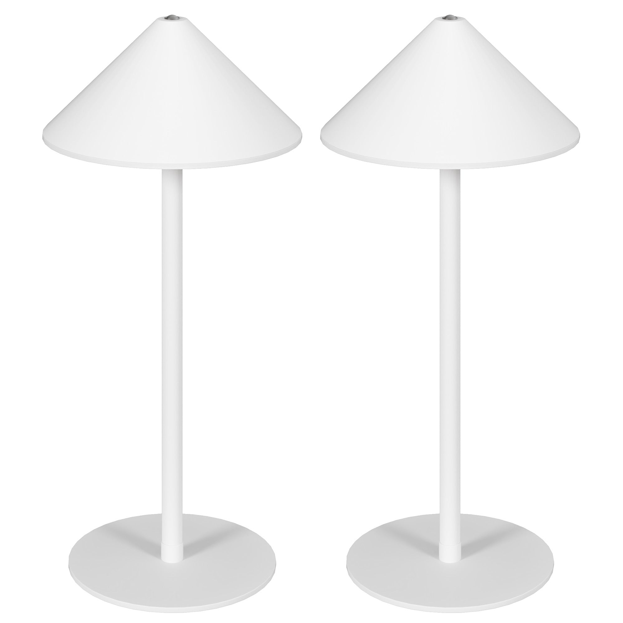 Led Bordlampe Med Usb Kabel, Berøringsafbryder, Metal, Genopladelig, Hvid Black Friday Aosom Tilbud