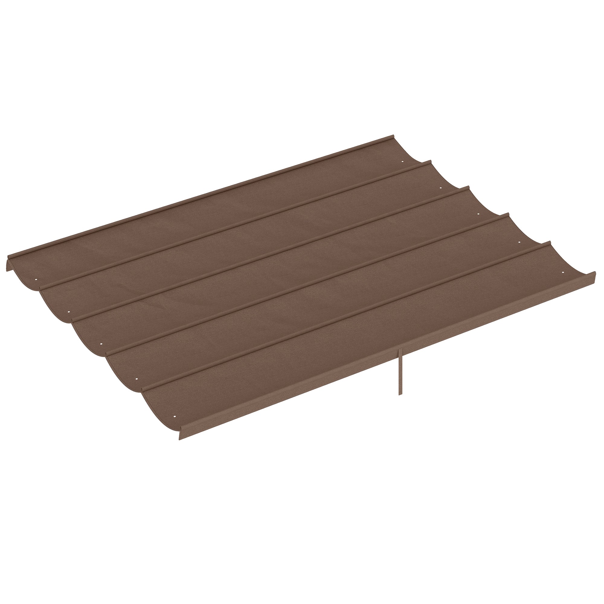 Udskiftningstag Til 4 X 3 M Pergola, Udtrækkeligt, Med Drænhuller Til Regnvand, Vejrbestandigt, Polyester, 350 X 260 Cm Kaffe Black Friday Aosom Tilbud
