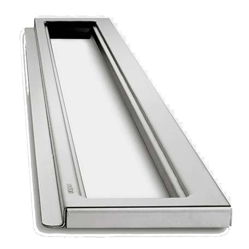 Classicline Ramme Linje Væg 1000 Mm H 8 Mm Børstet Stål Black Friday Unidrain Tilbud