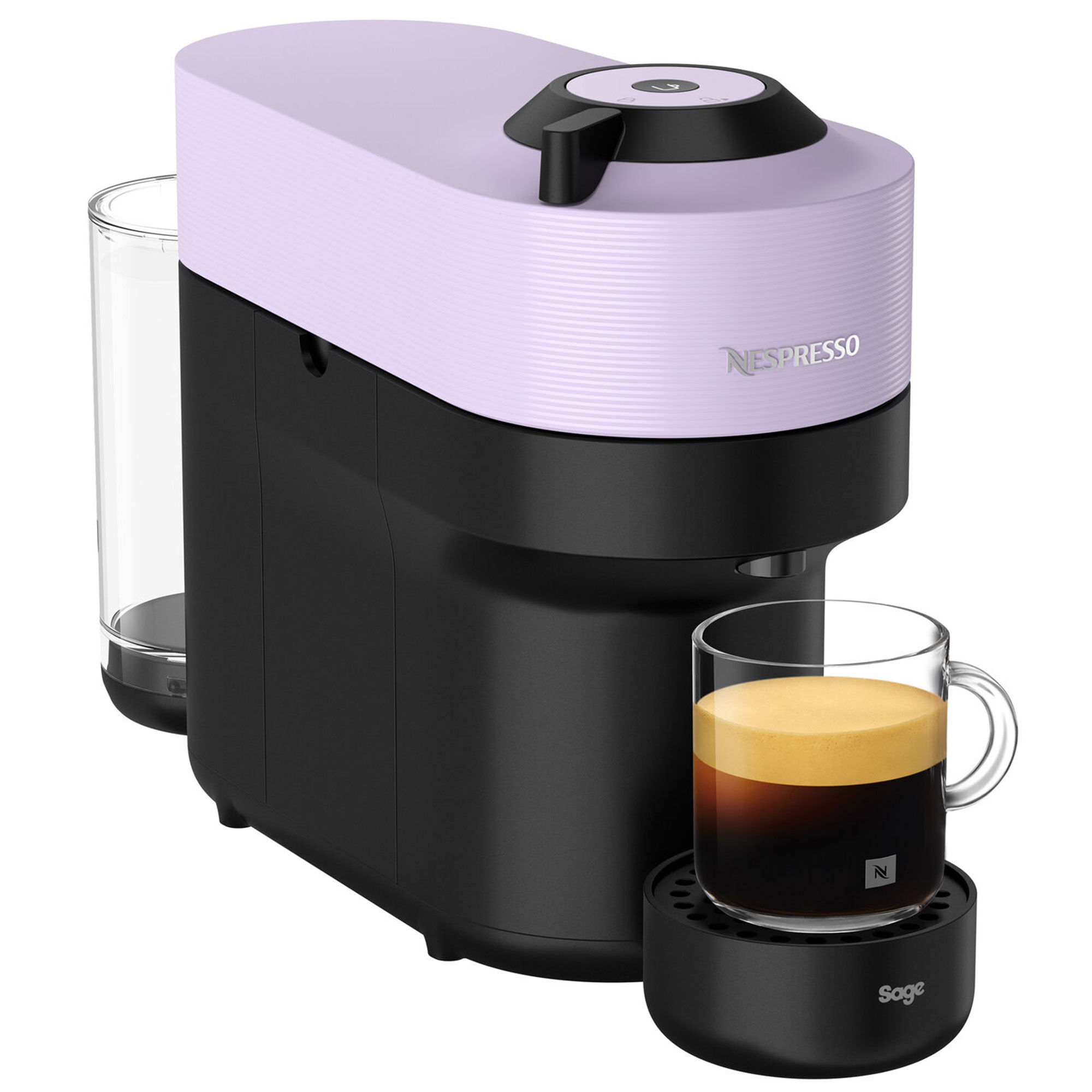 Nespresso By   Snv 120 Vertuo Pop Kapselmaskine, Lilla Black Friday Sage Tilbud