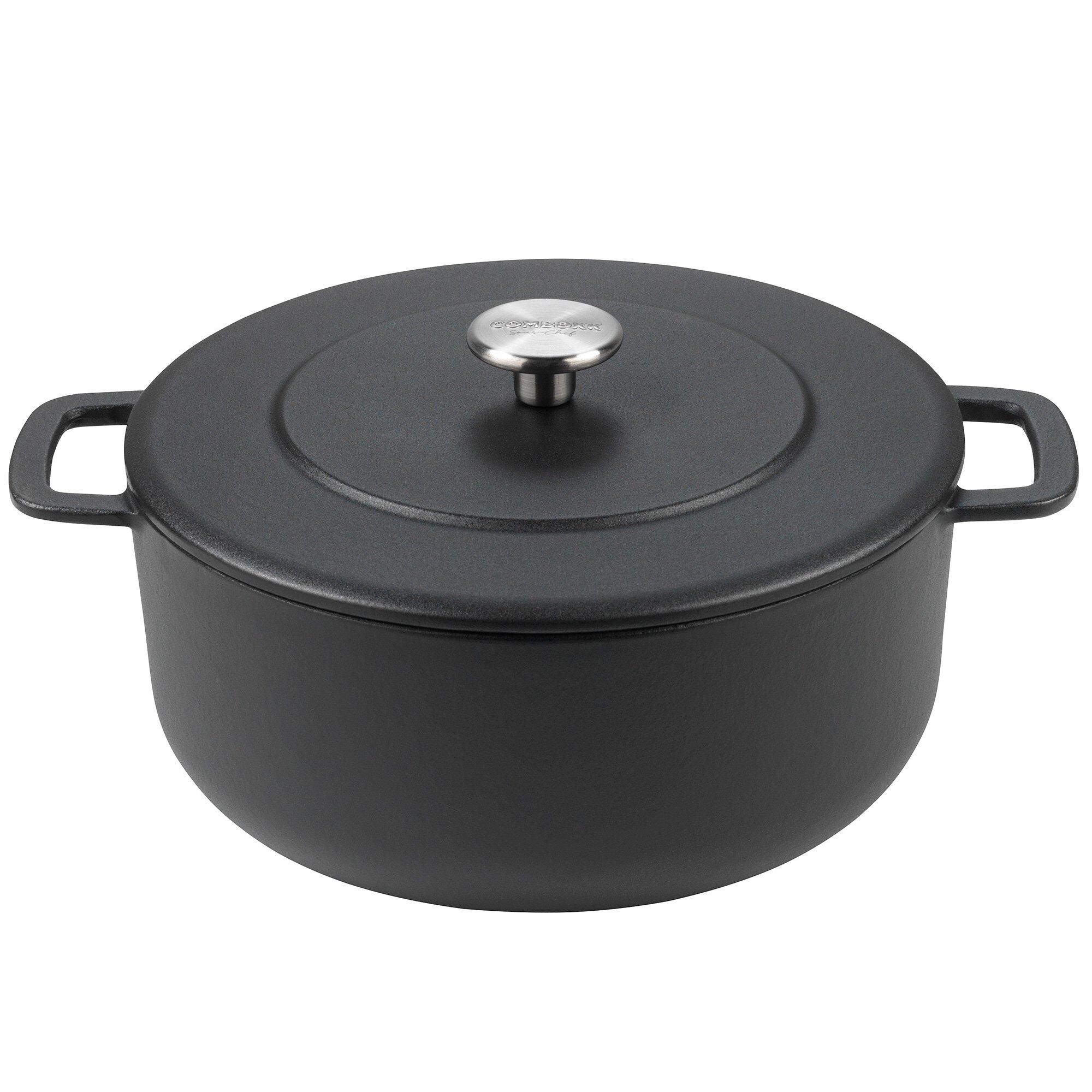 Støbejernsgryde Emaljeret, 24 Cm. Sort Black Friday Combekk Tilbud
