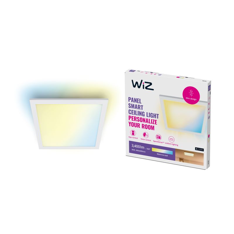 Loftpanel SQ 36W Hvid 27-65K TW – Black Friday Tilbud!