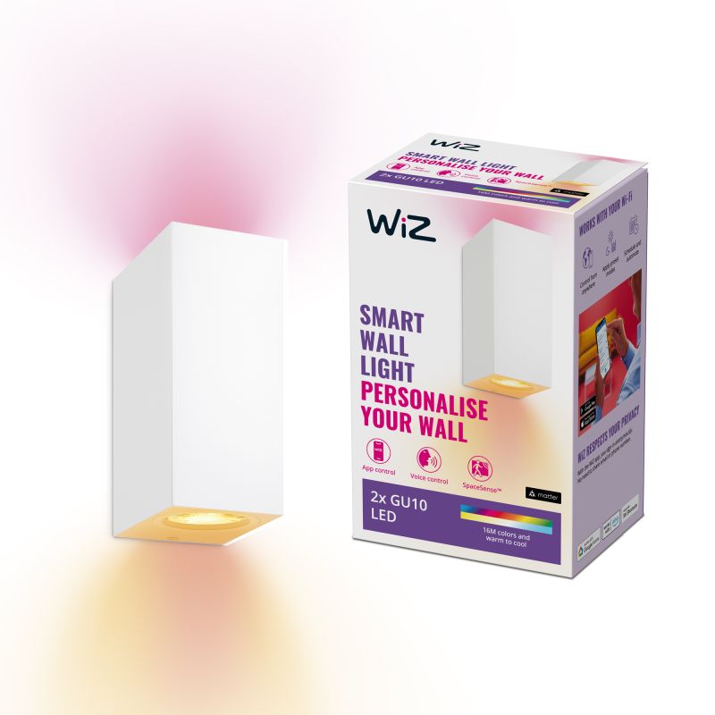 Spots 2x5w W 22 65k Rgb Wall Black Friday Wiz Tilbud