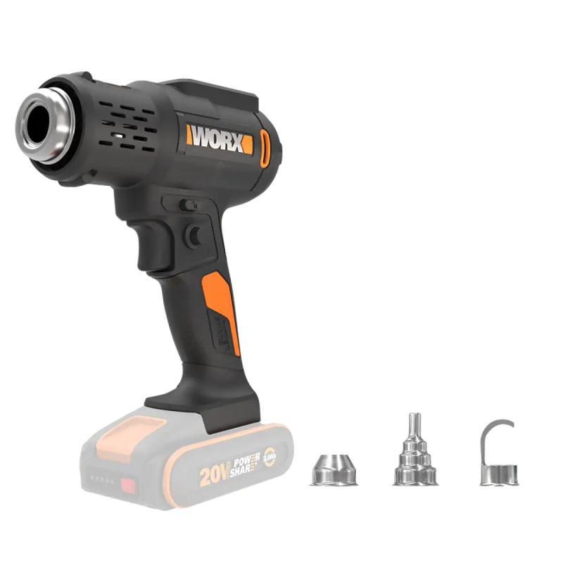 20v Powershare Varmepistol     Solo     Wx015.9 Black Friday Worx Tilbud