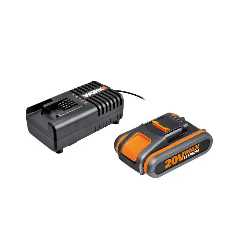 Worx 20V Batteri Sæt med Hurtigoplader – Fantastisk Tilbud!