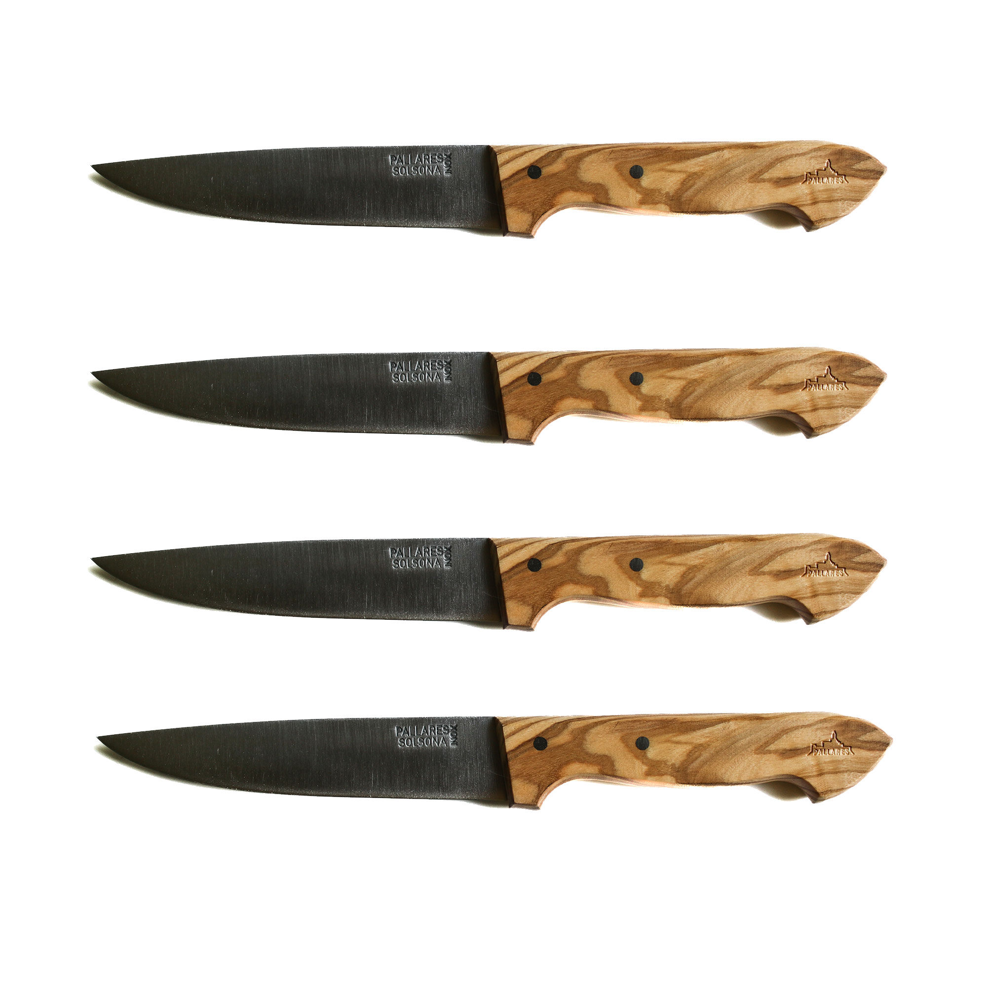 Madkniv, Rustfrit Stål Oliventræ, 4 Stk. Black Friday Pallarã¨s Tilbud