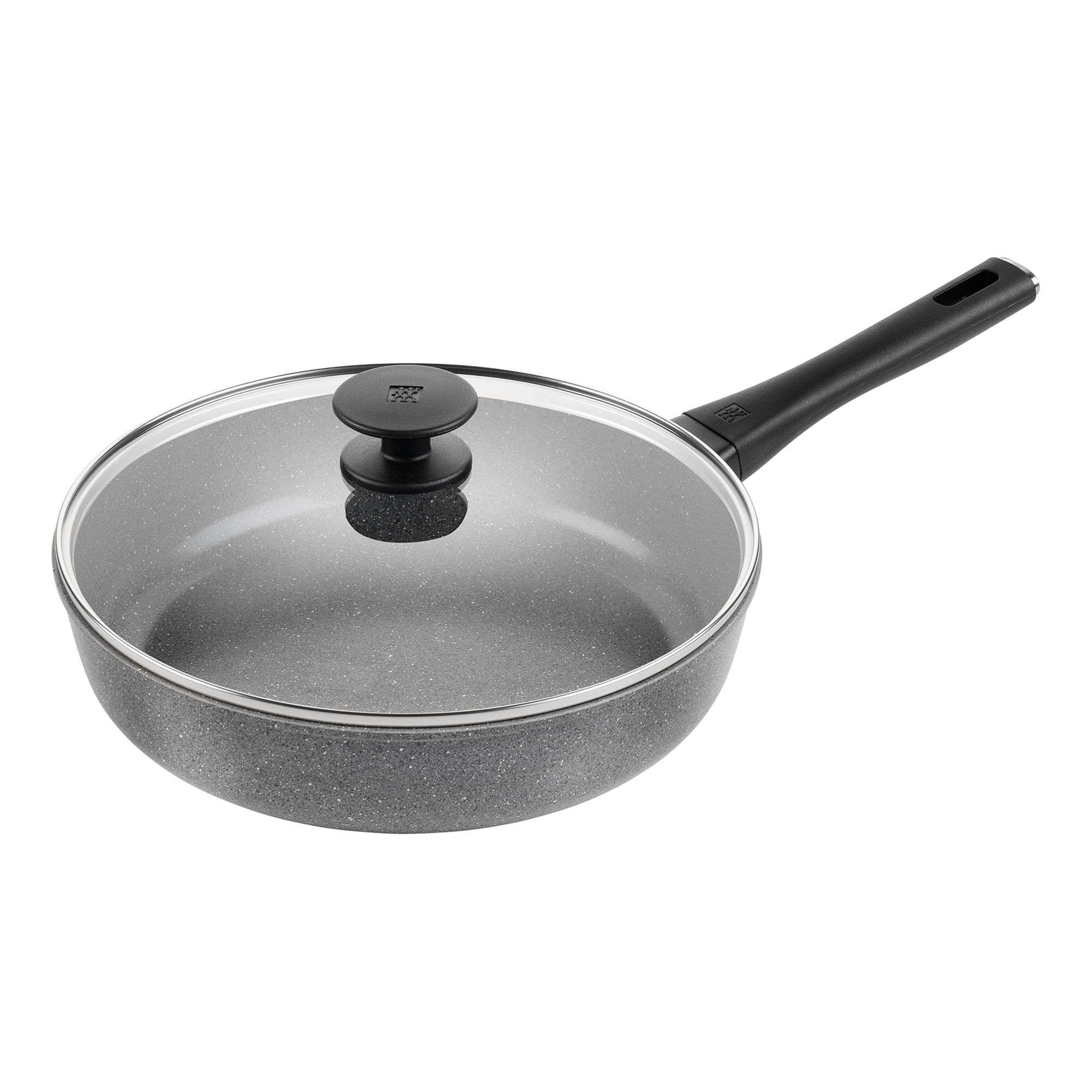Terreno Plus Sauterpande Med Glaslåg 28 Cm, Aluminium Black Friday Zwilling Tilbud