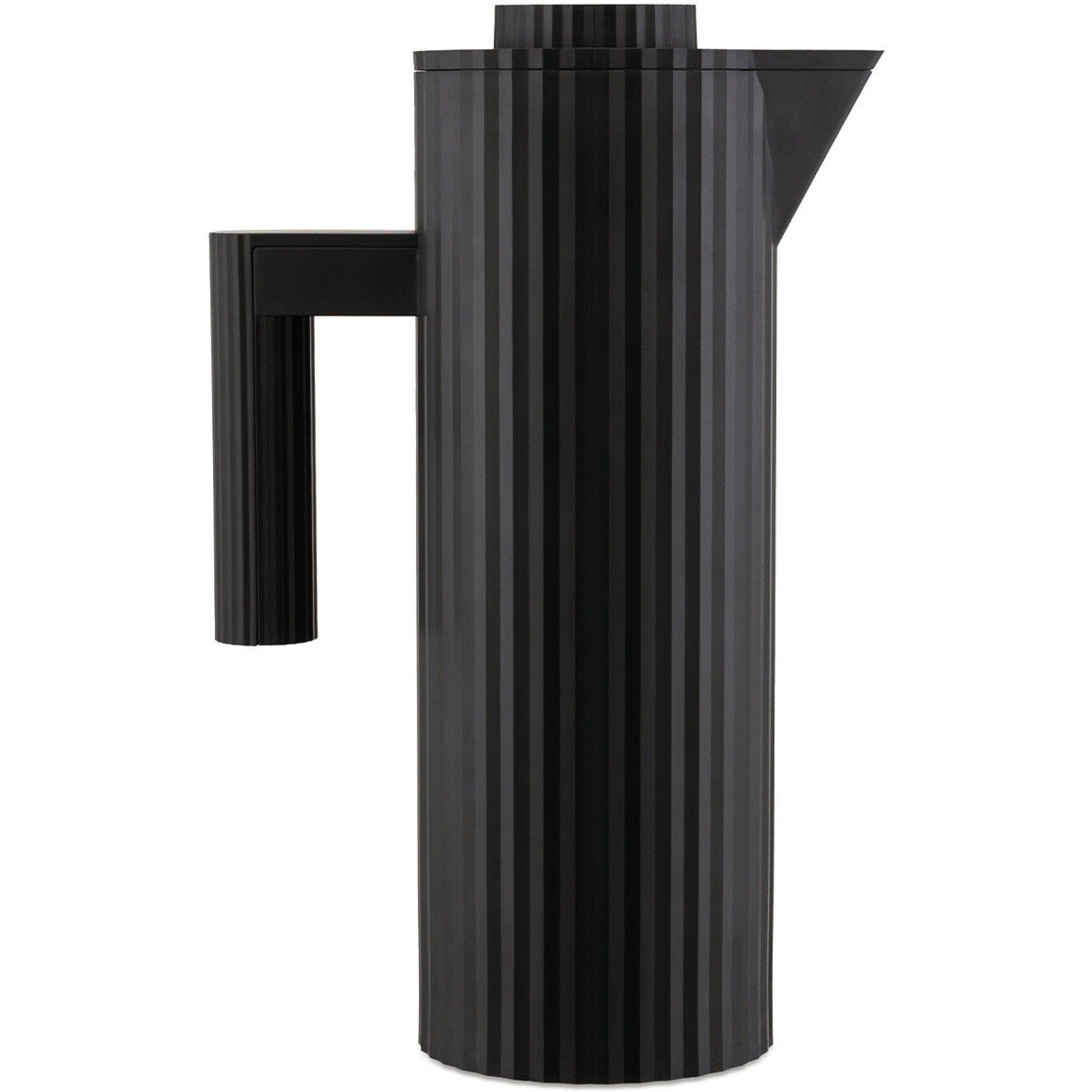 Plissé Termokande 1 Liter, Sort Black Friday Alessi Tilbud