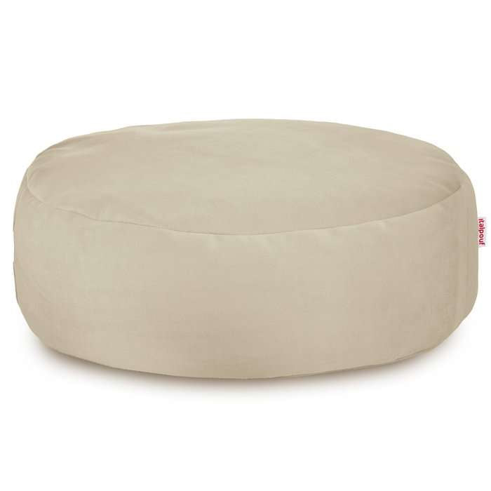Round Footstool Pouffe   Soft Velvet, 27219 Black Friday Italpouf Tilbud