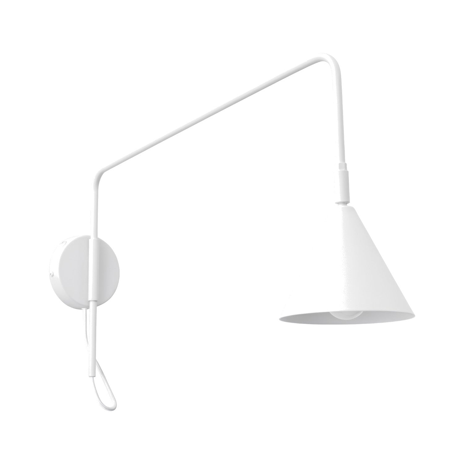 Væglampe Nox 1 Hvid Med Kontakt Black Friday Sollux Lighting Tilbud