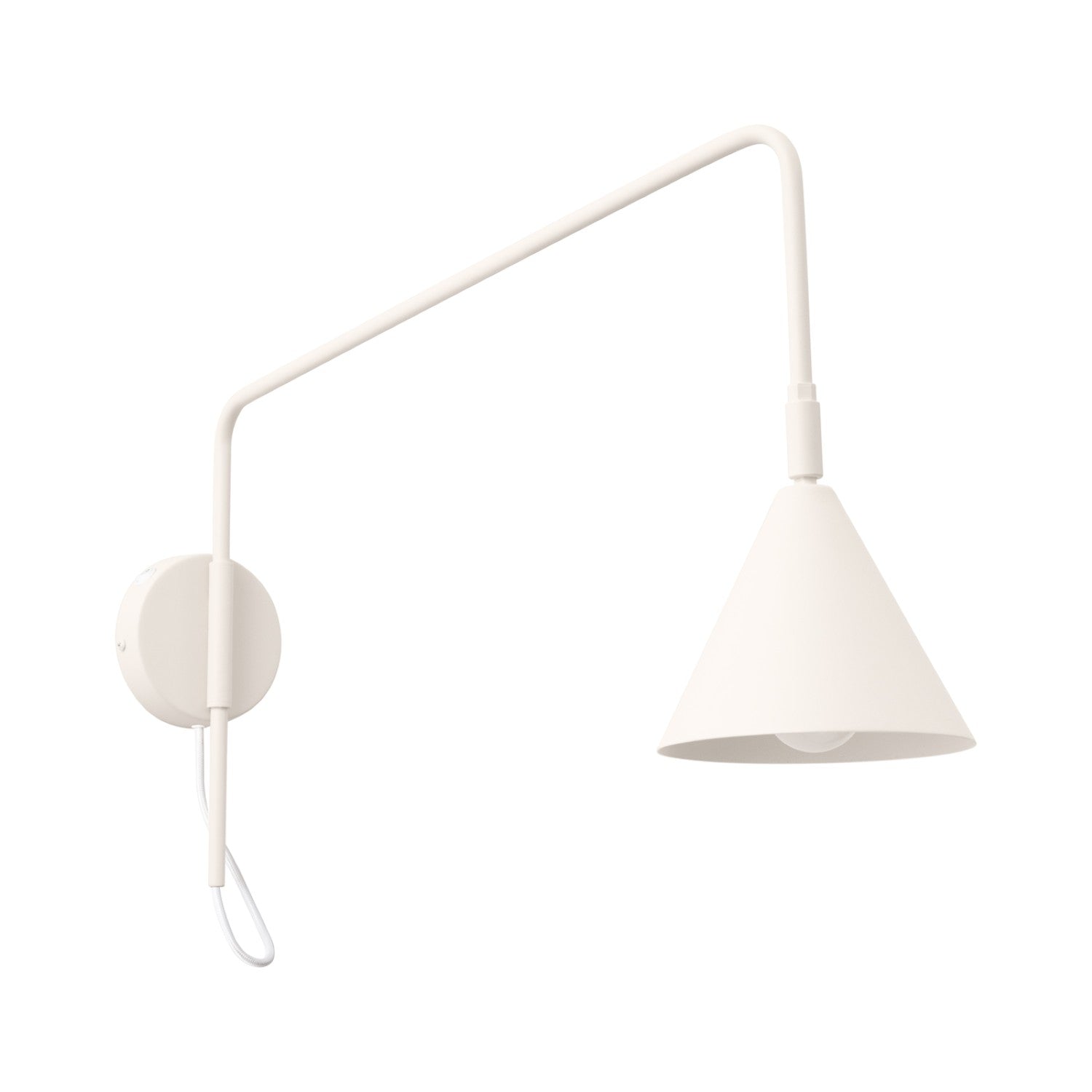 Væglampe Nox 1 Beige Med Kontakt Black Friday Sollux Lighting Tilbud