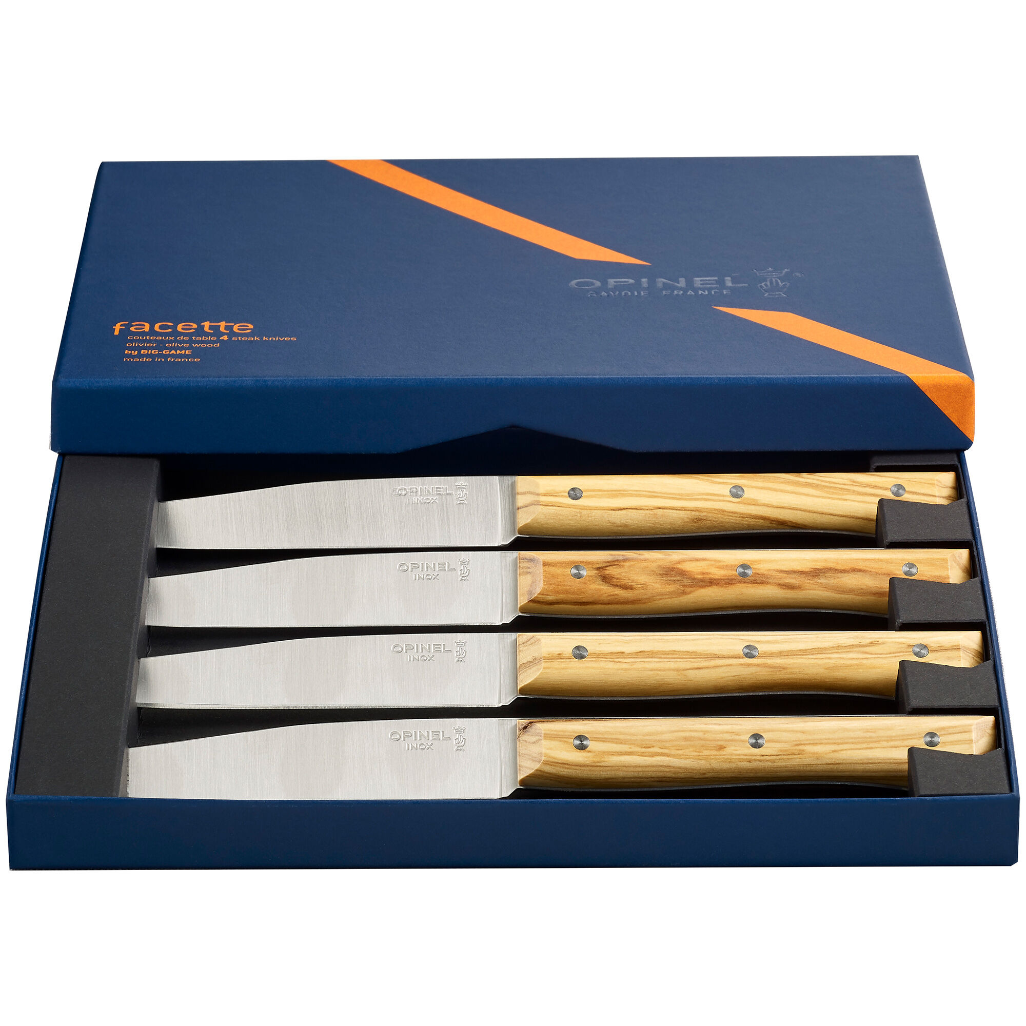 Facette Bordkniv, Ask, 4 Stk. Black Friday Opinel Tilbud