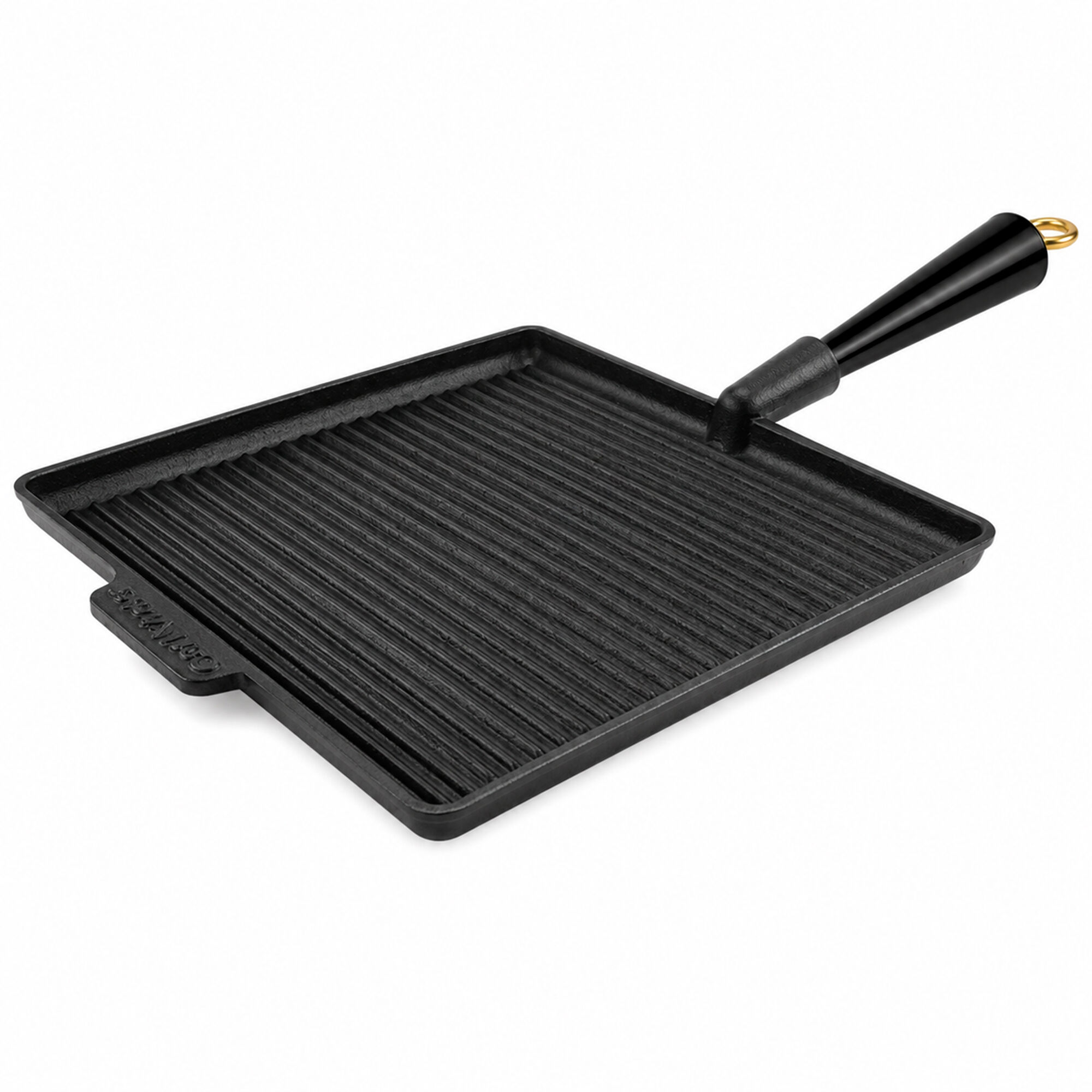 Gold Firkantet Grillpande 28 X 28 Cm, Støbejern Black Friday Carl Victor Tilbud