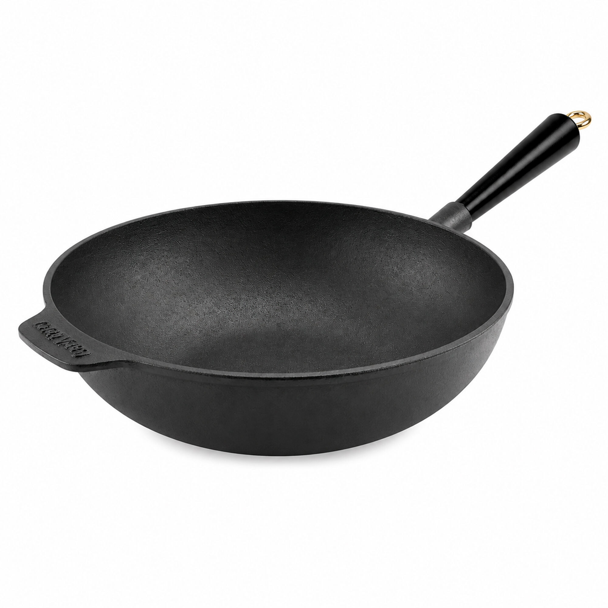 Gold Wokpande 30 Cm, Støbejern Black Friday Carl Victor Tilbud