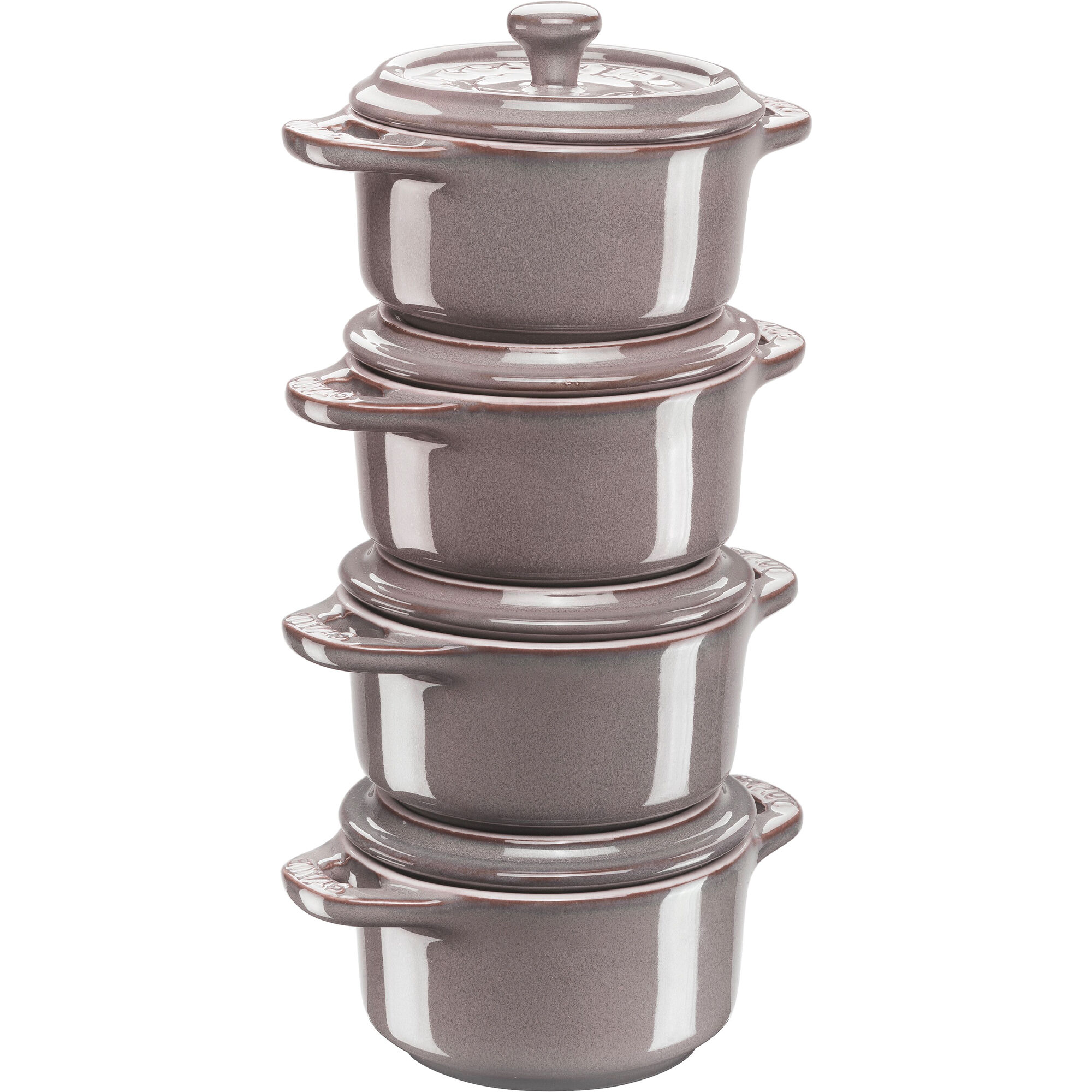 Mini Cocotte Grydesæt 4 Pak, Grå Black Friday Staub Tilbud