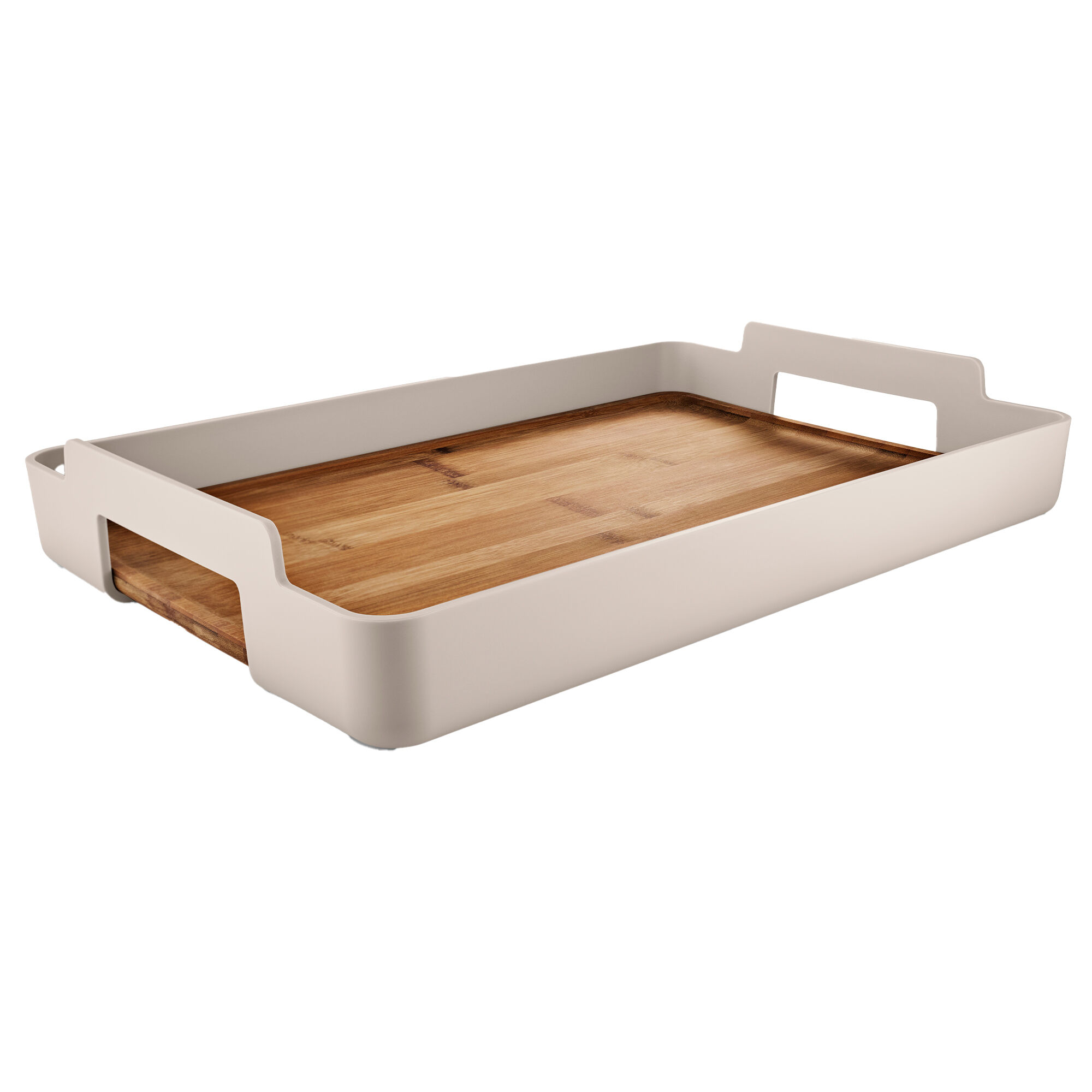 Nordic Kitchen Rektangulær Serveringsbakke 50 Cm, Sand Black Friday Eva Trio Tilbud