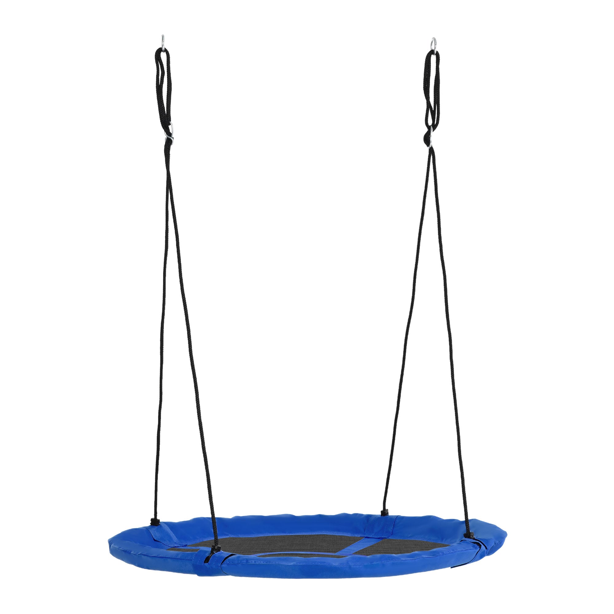 Nest Swing, Vejrbestandig, Op Til 100 Kg, Længdejusterbare Reb, ø110 Cm, Blå Black Friday Aosom Tilbud