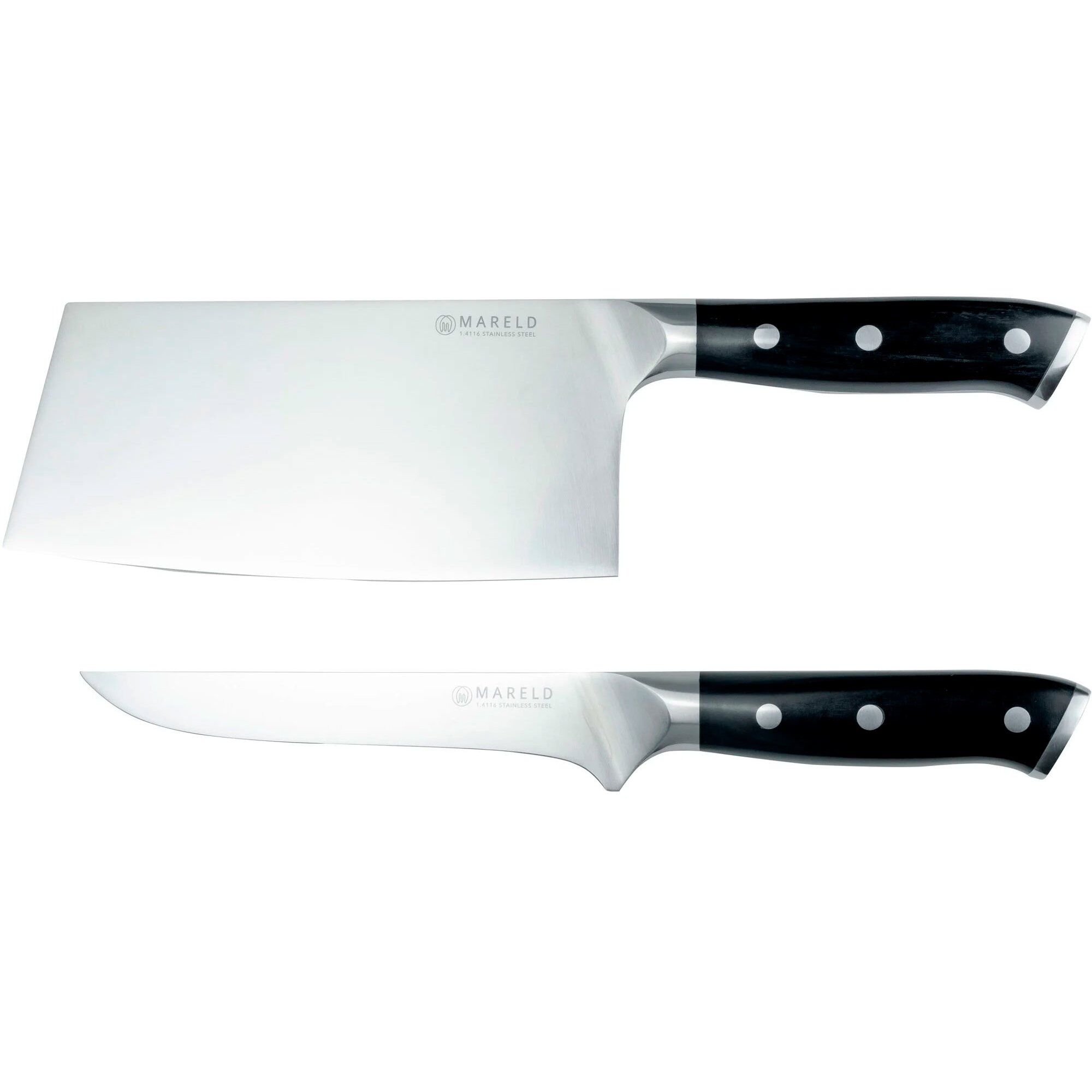 Knivsæt, 2 Knive, Sort Black Friday Mareld Tilbud
