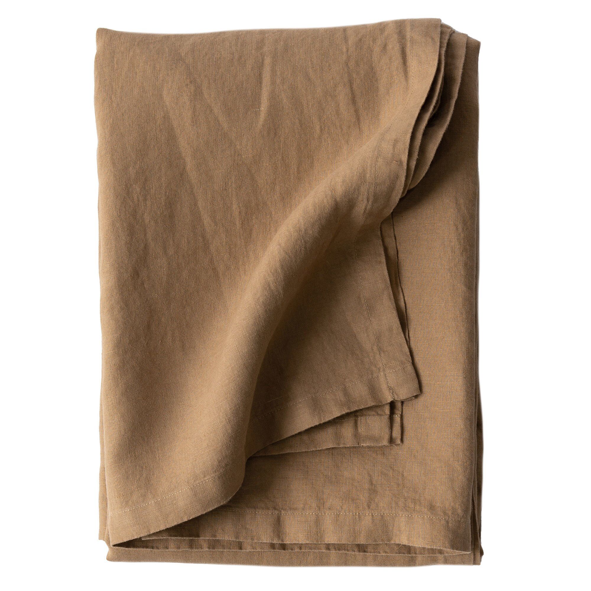 Dug I Hør 145 X 270 Cm, Hazelnut Black Friday Tell Me More Tilbud