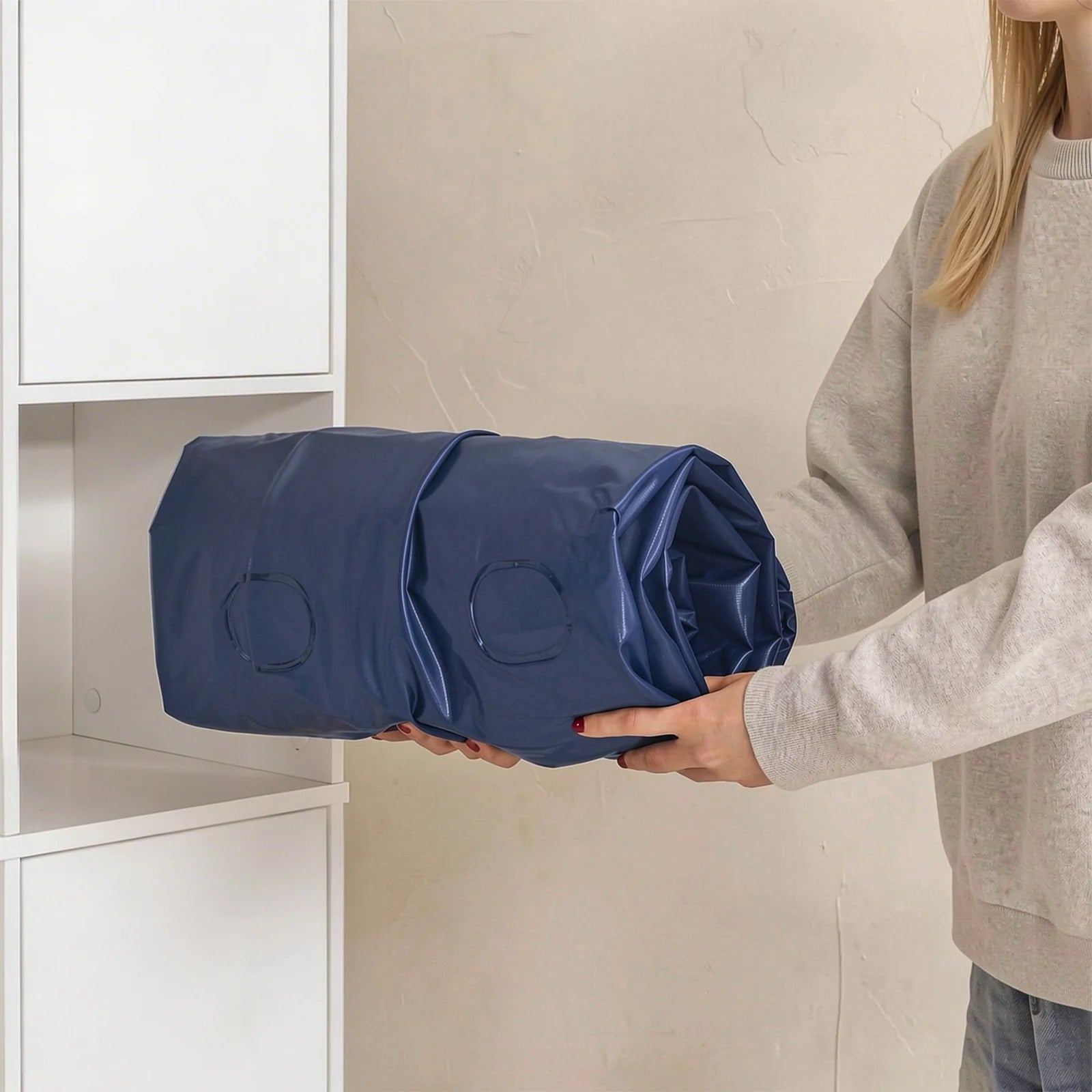 Enkelt Luftmadras Med Pumpe, Pude Og Lagen     191 ã 76 Cm Black Friday Sobuy Tilbud