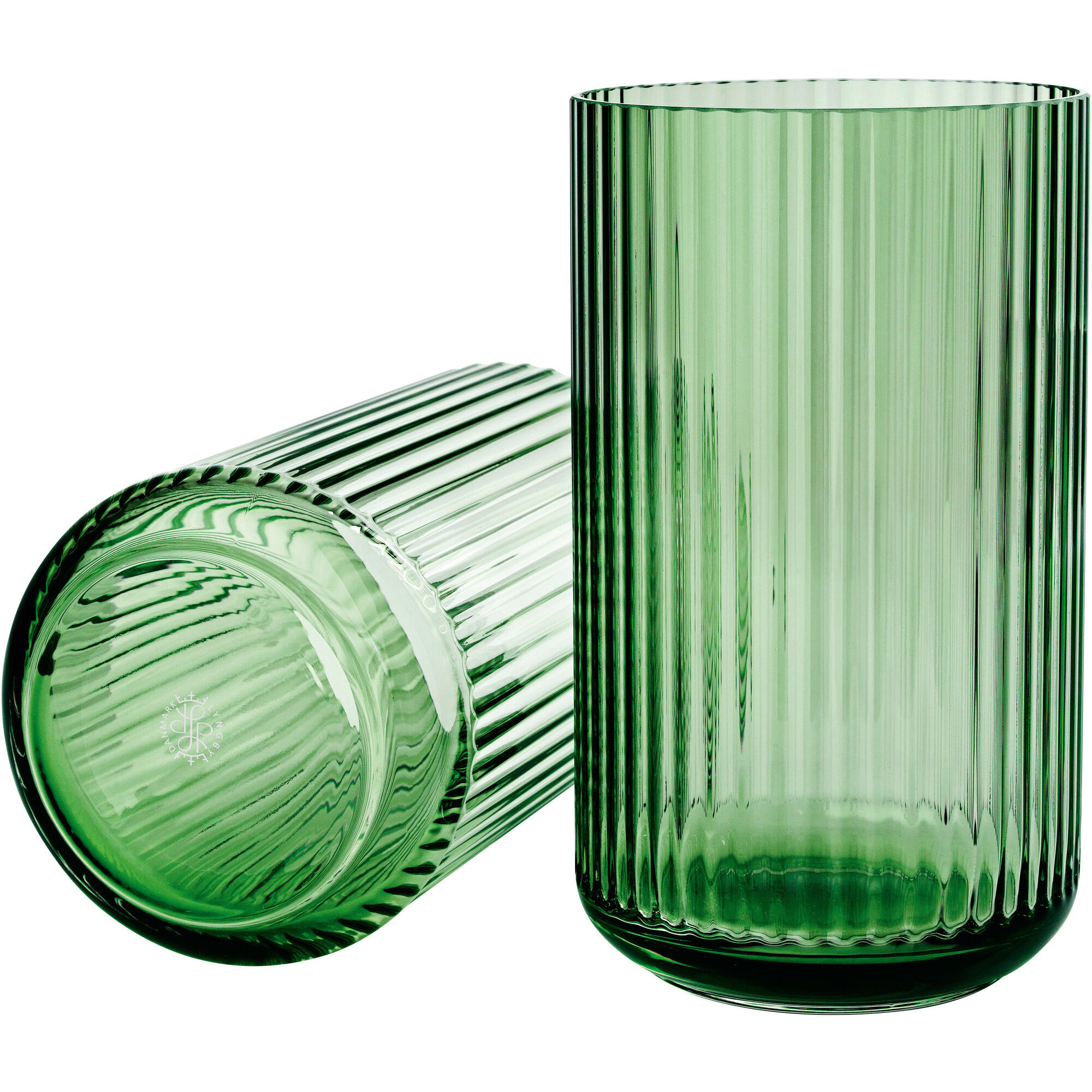 Lyngbyvasen 25 Cm., Glas   Copenhagen Green Black Friday Lyngby Porcelæn Tilbud