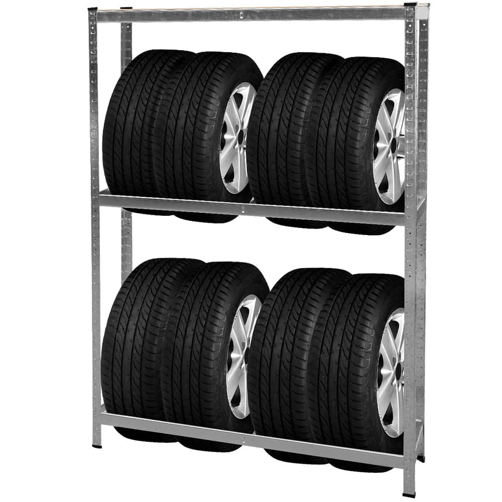 Dækstativ Galvaniseret, 795 Kg, Til 8 Dæk Black Friday Deuba Tilbud