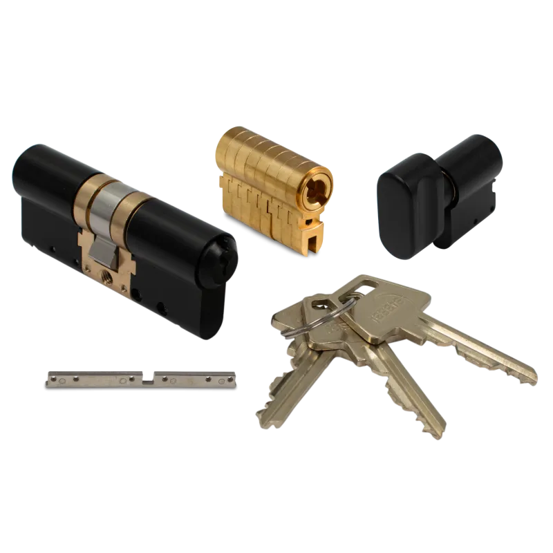 Dråbecylinder Universal Cyl Vrider Noir   Kan Forlænges Op Til 20mm På Hver Side Black Friday Jasa Tilbud